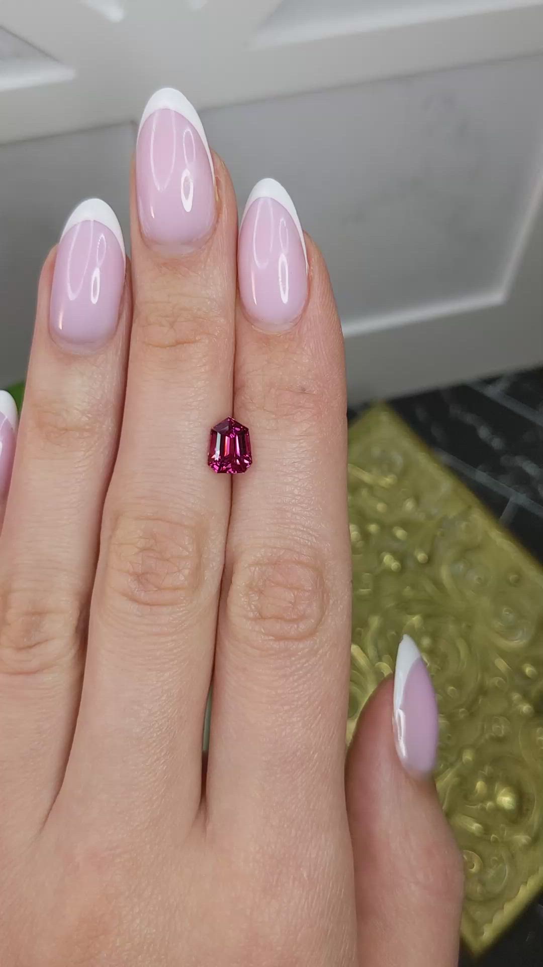 1.56 Ct. Pink Spinel from Burma (Myanmar) Size Video