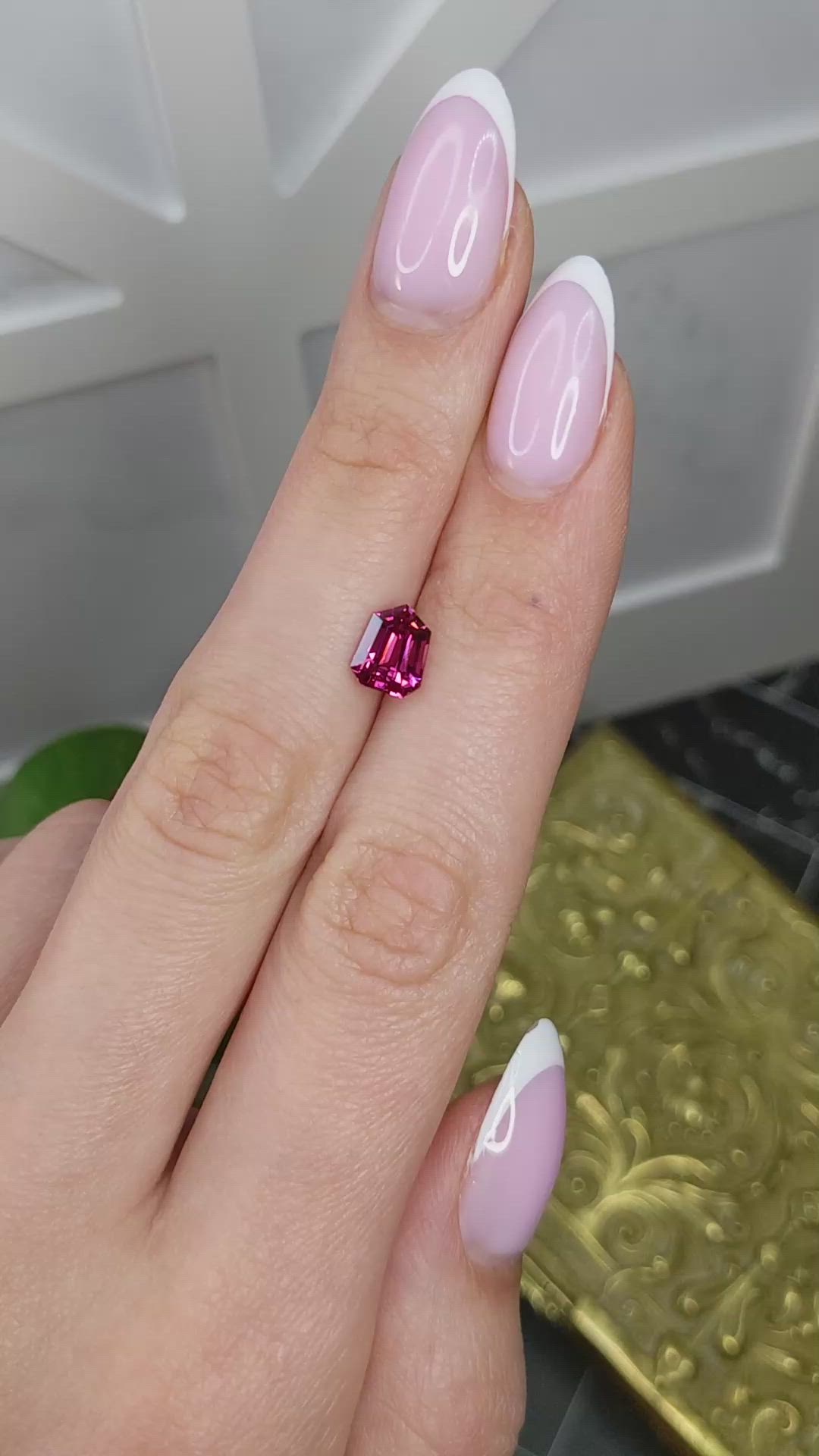 1.56 Ct. Pink Spinel from Burma (Myanmar) Size Video