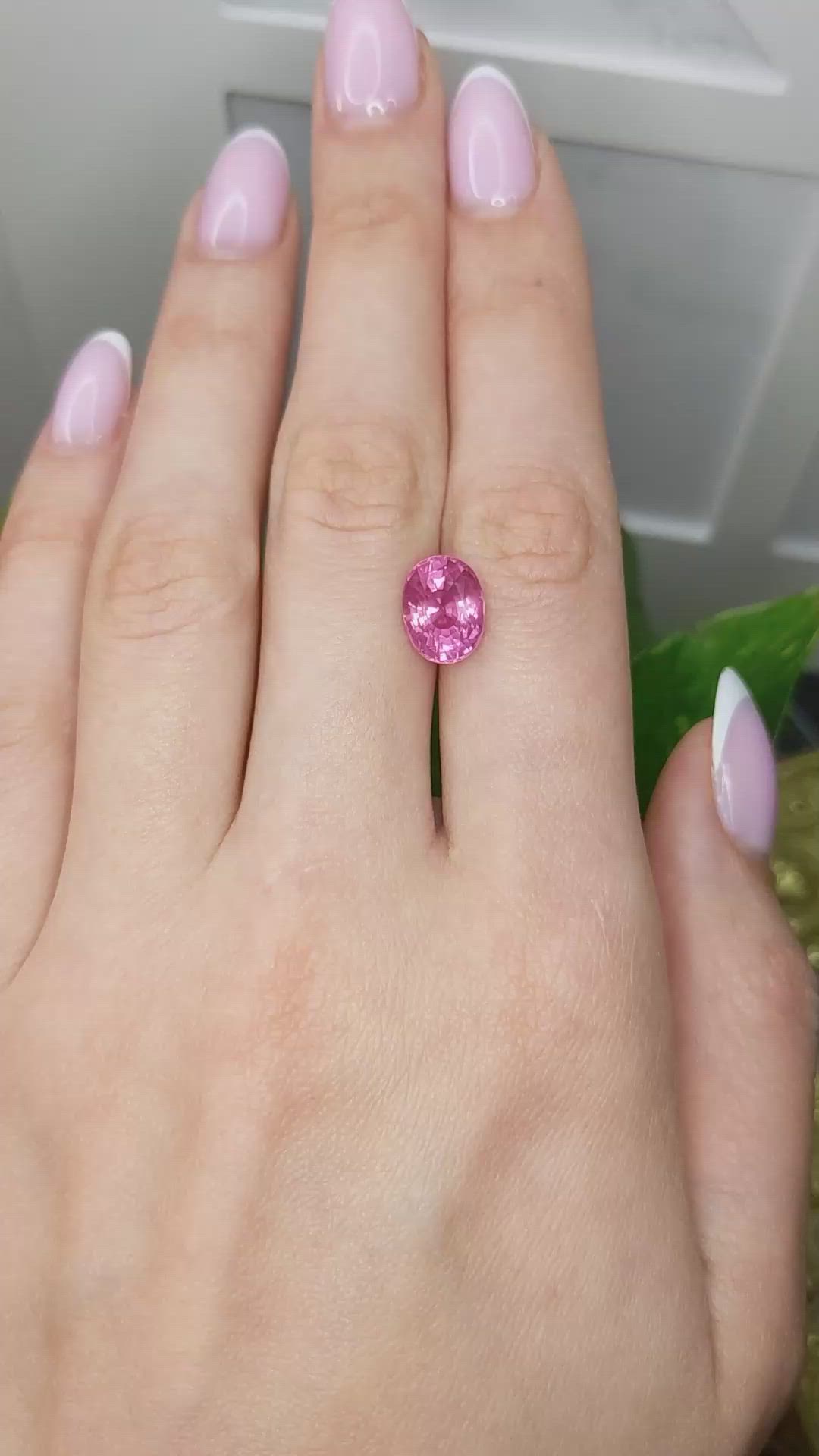 4.16 Ct. Pink Spinel from Burma (Myanmar) Size Video