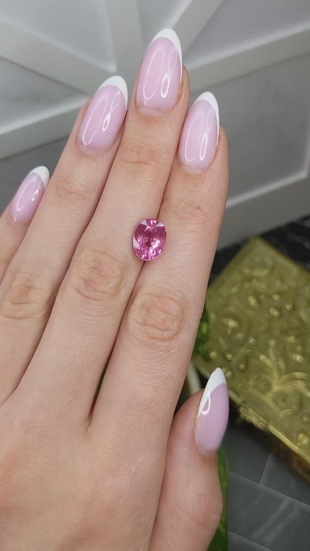 4.16 Ct. Pink Spinel from Burma (Myanmar) Size Video