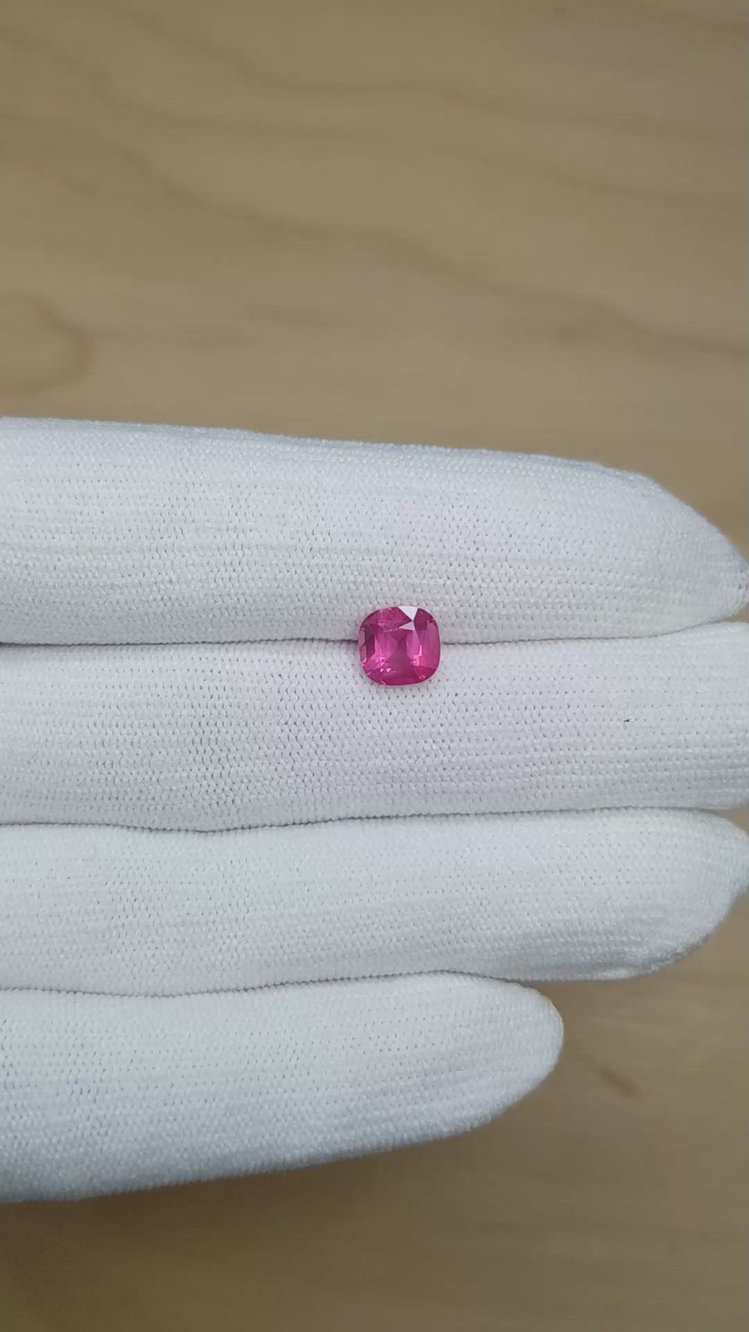 2.02 Ct. Pink Spinel from Tanzania Size Video