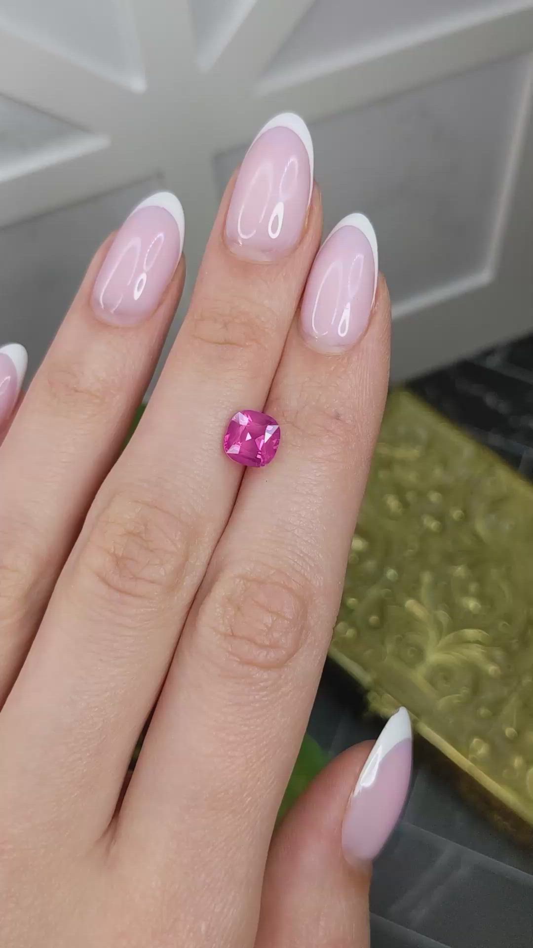 2.02 Ct. Pink Spinel from Tanzania Size Video