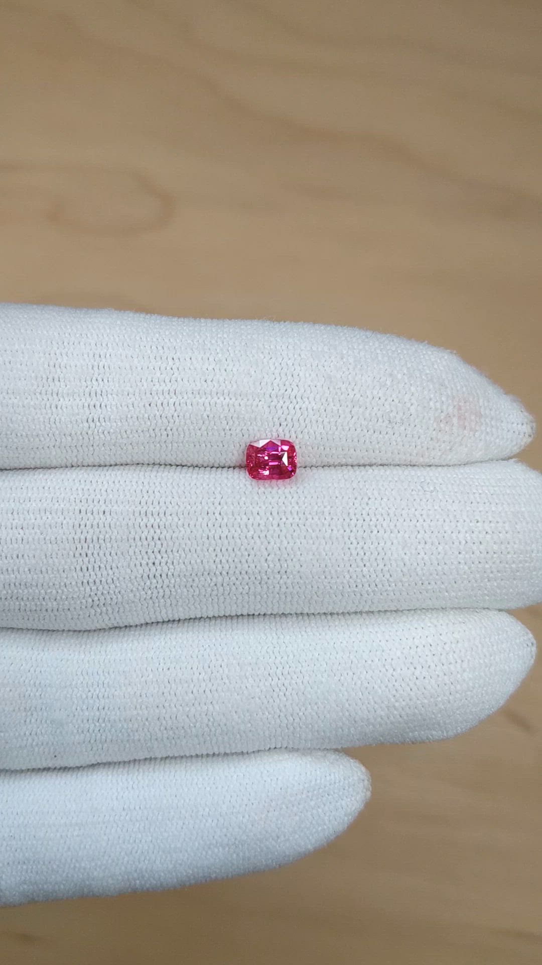 1.02 Ct. Pink Spinel from Tanzania Size Video