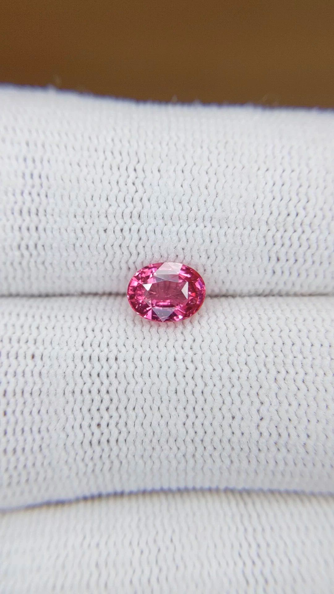 1.04 Ct. Pink Spinel from Tanzania Size Video