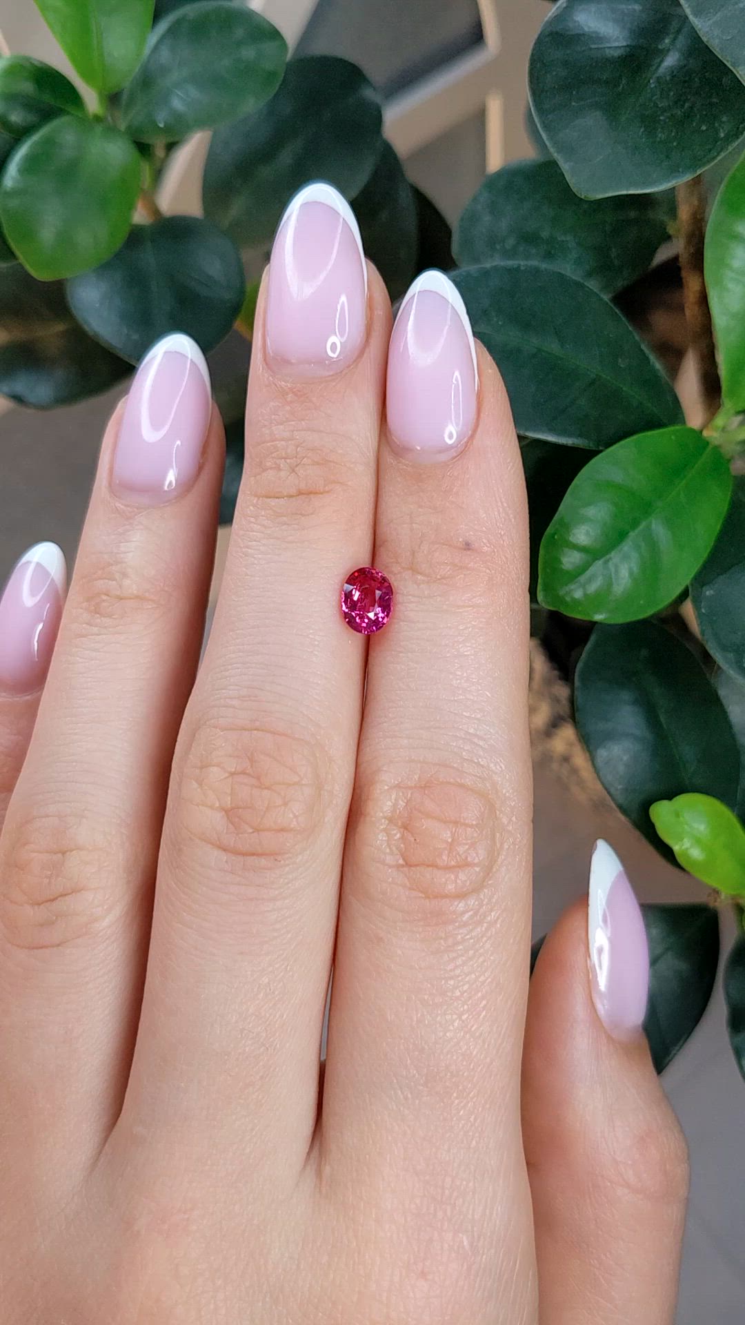 1.04 Ct. Pink Spinel from Tanzania Size Video