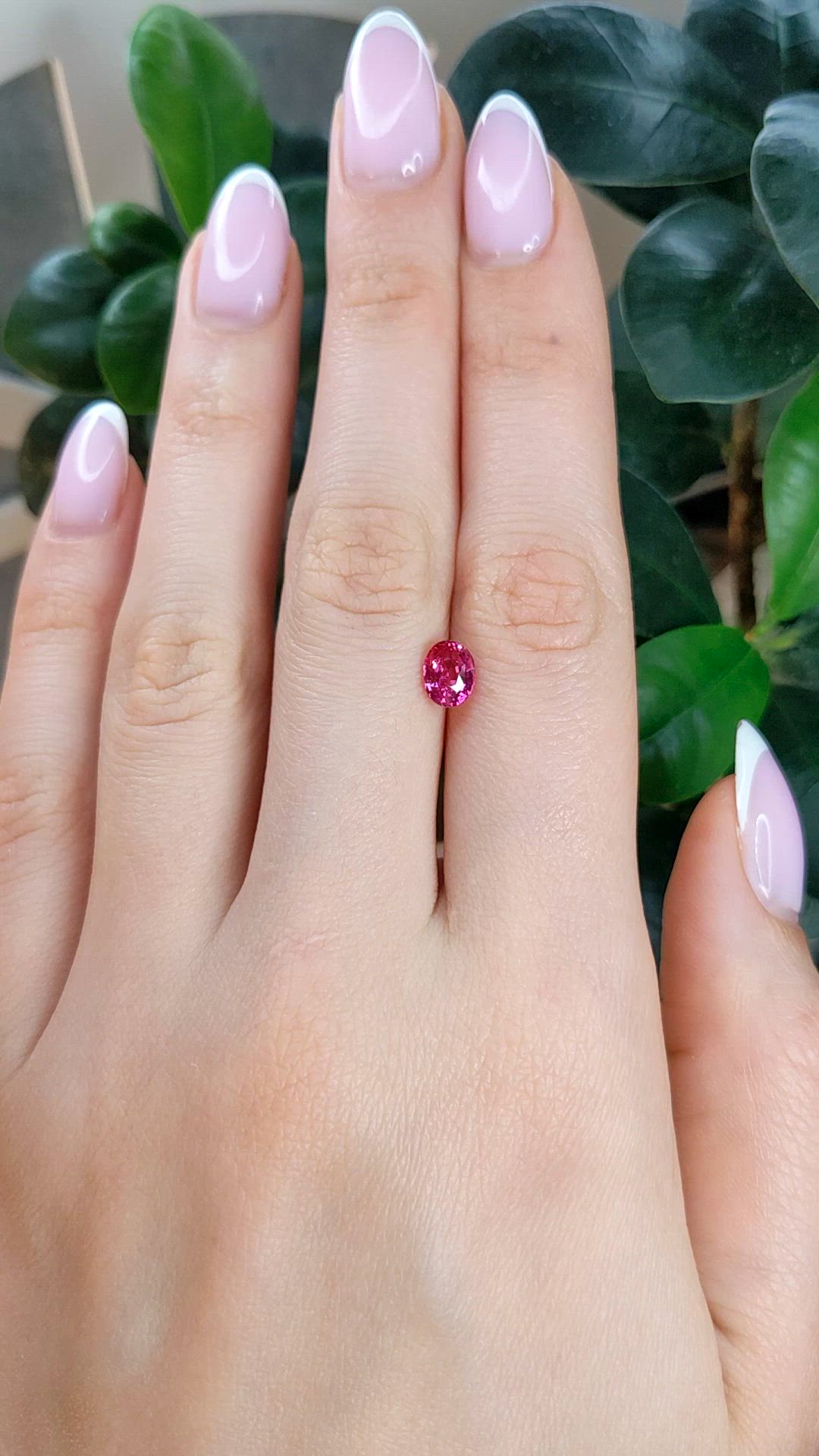 1.04 Ct. Pink Spinel from Tanzania Size Video