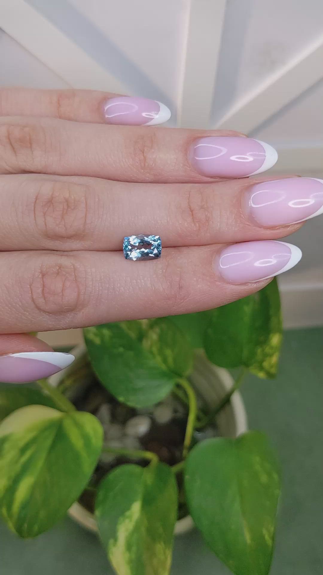 1.54 Ct. Blue Aquamarine from Mozambique Size Video
