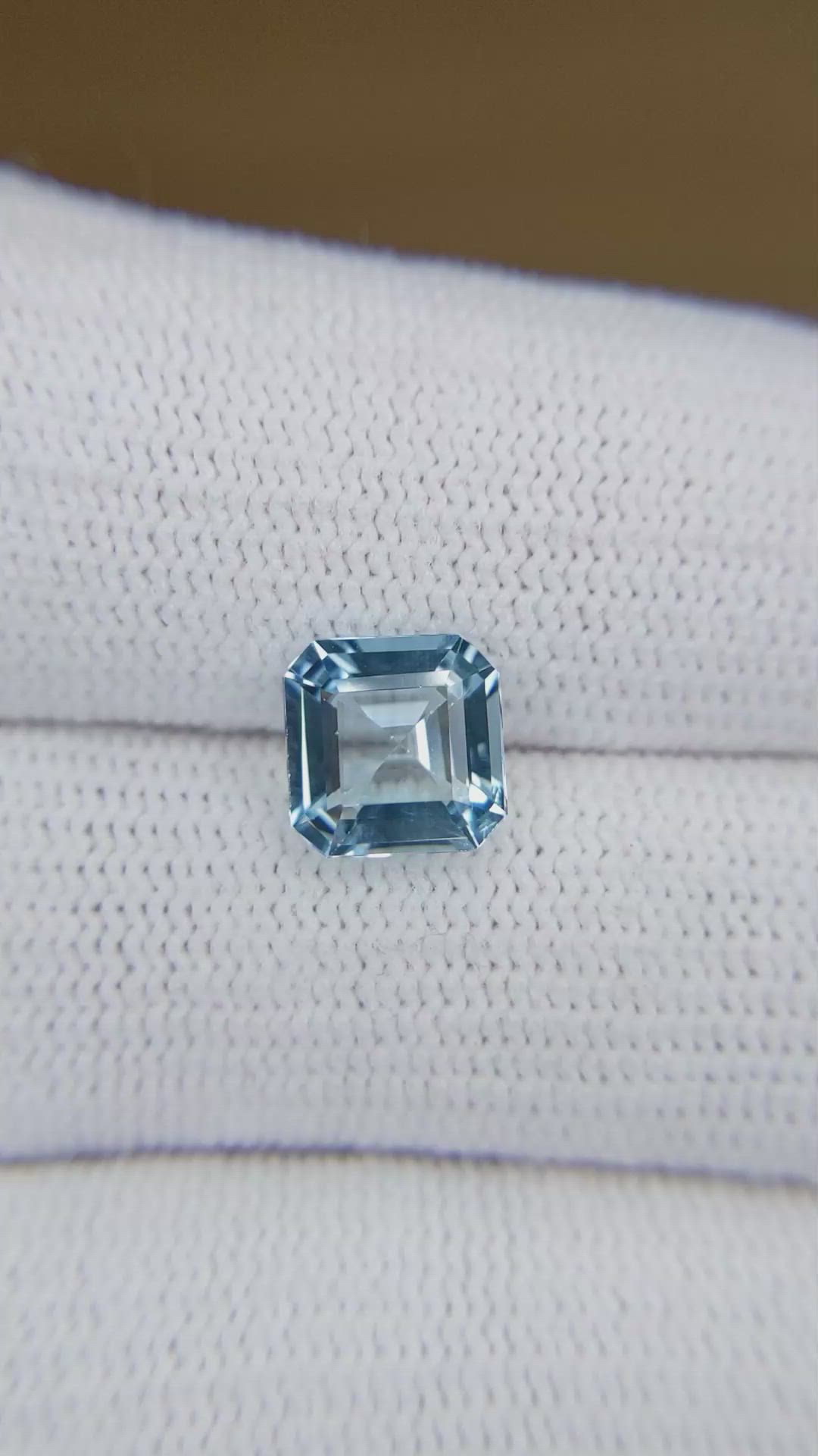 1.95 Ct. Blue Aquamarine from Mozambique Size Video