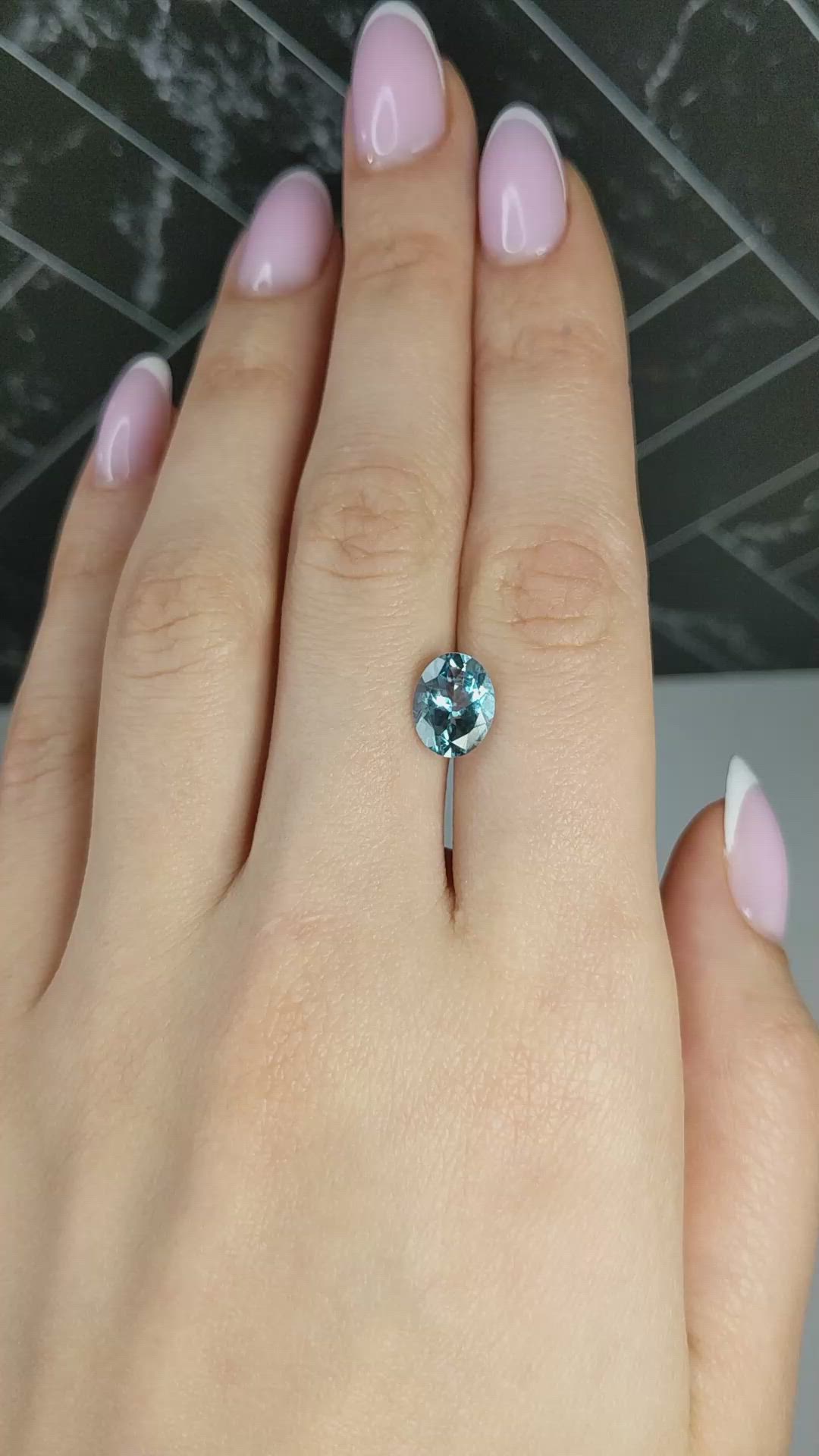 2.12 Ct. Blue Aquamarine from Mozambique Size Video