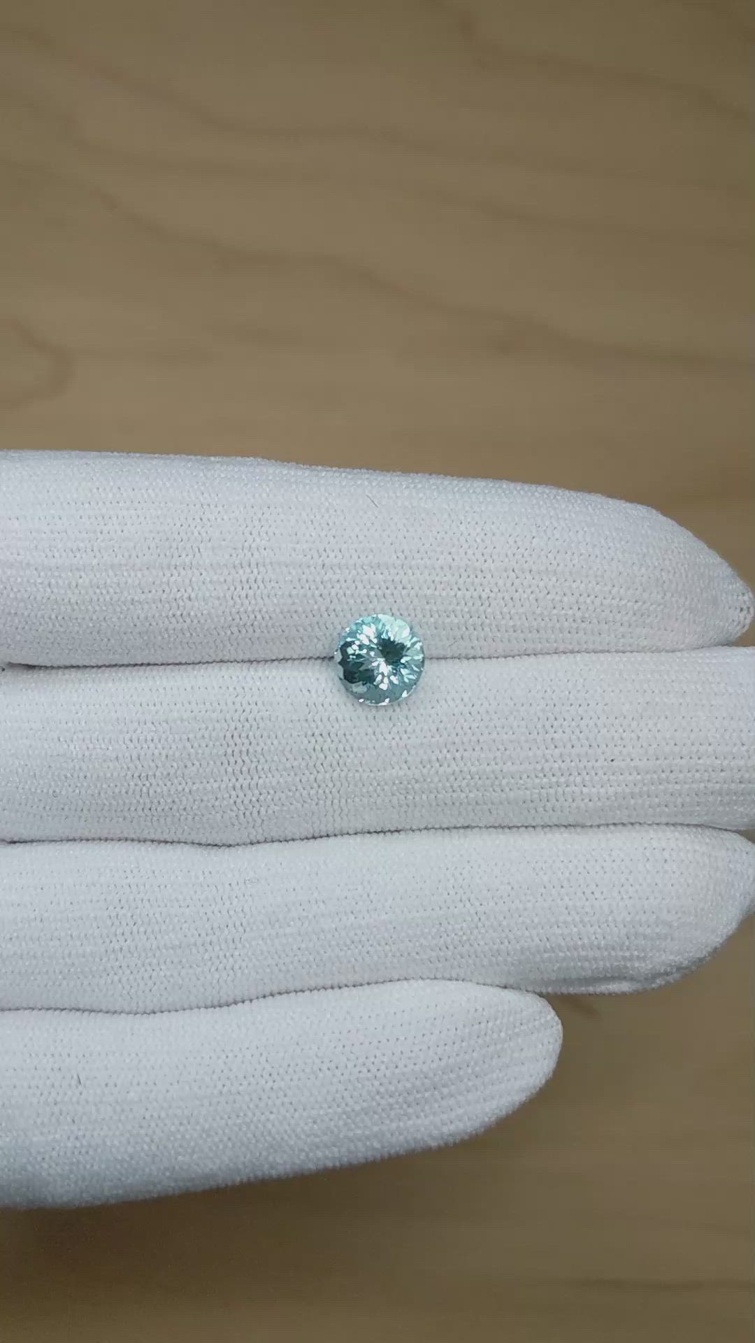2.20 Ct. Blue Aquamarine from Mozambique Size Video