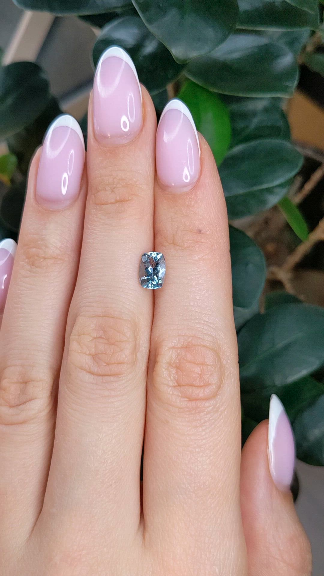 1.07 Ct. Blue Aquamarine from Mozambique Size Video