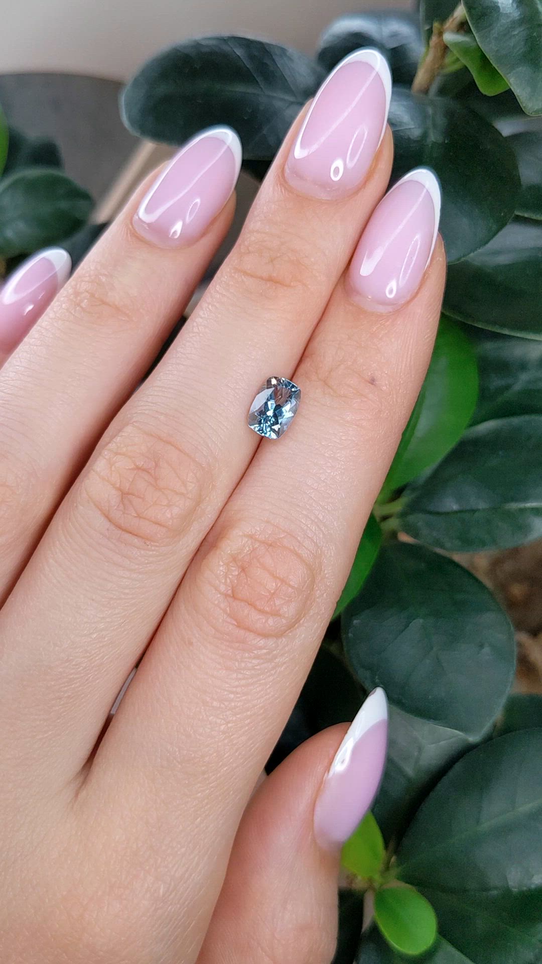 1.07 Ct. Blue Aquamarine from Mozambique Size Video