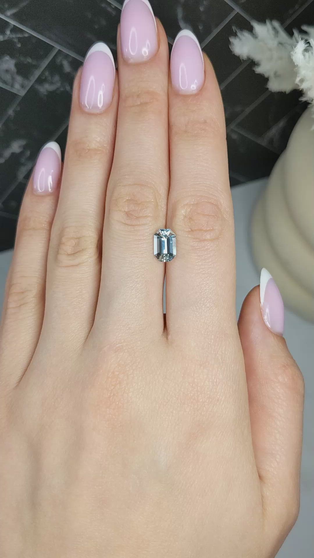 1.51 Ct. Blue Aquamarine from Mozambique Size Video