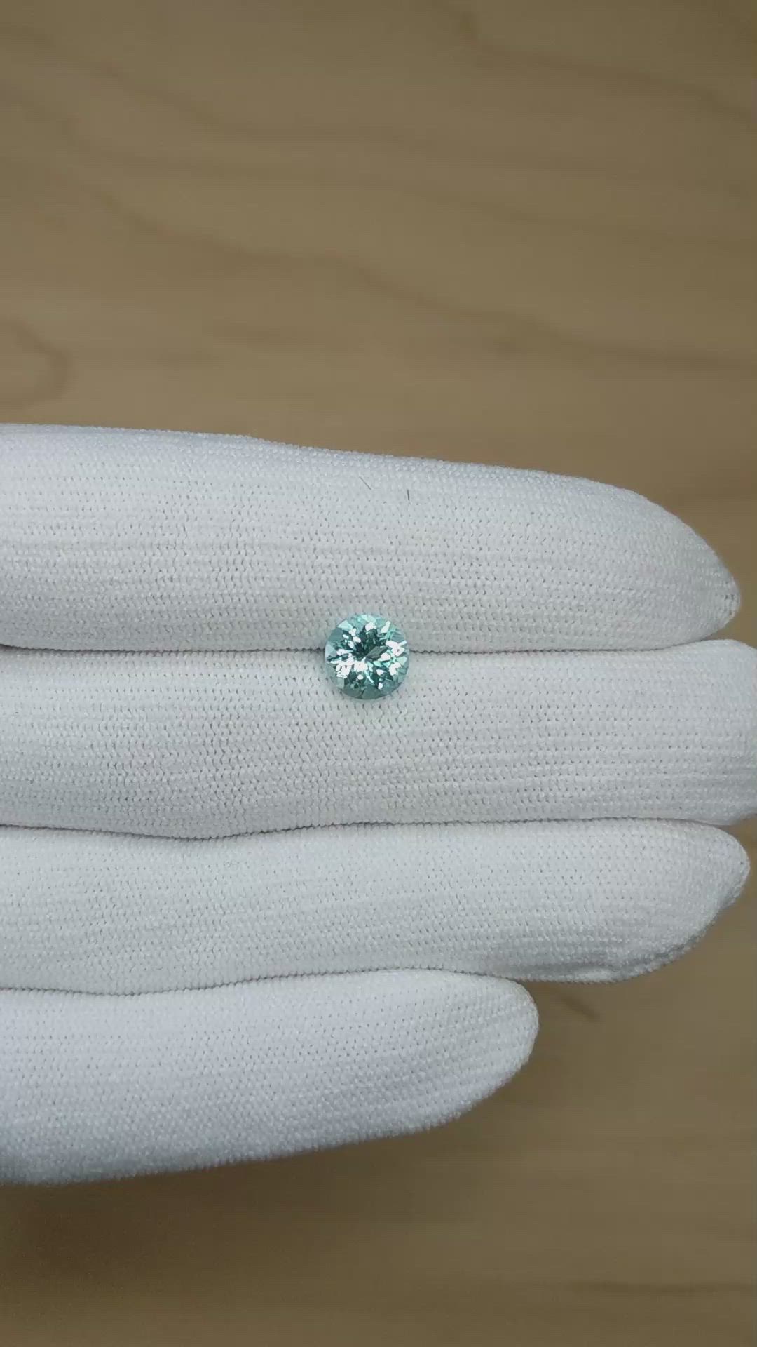 1.52 Ct. Blue Aquamarine from Mozambique Size Video