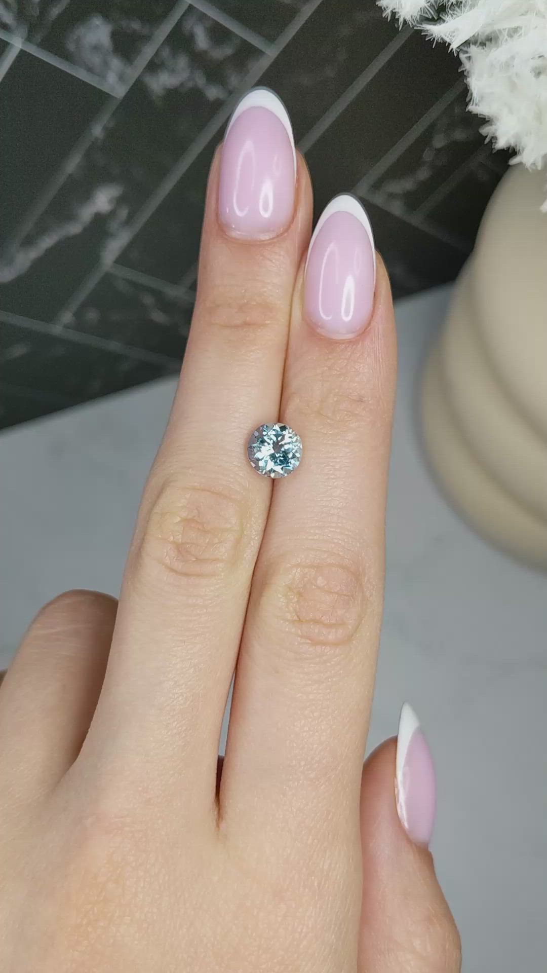 1.52 Ct. Blue Aquamarine from Mozambique Size Video