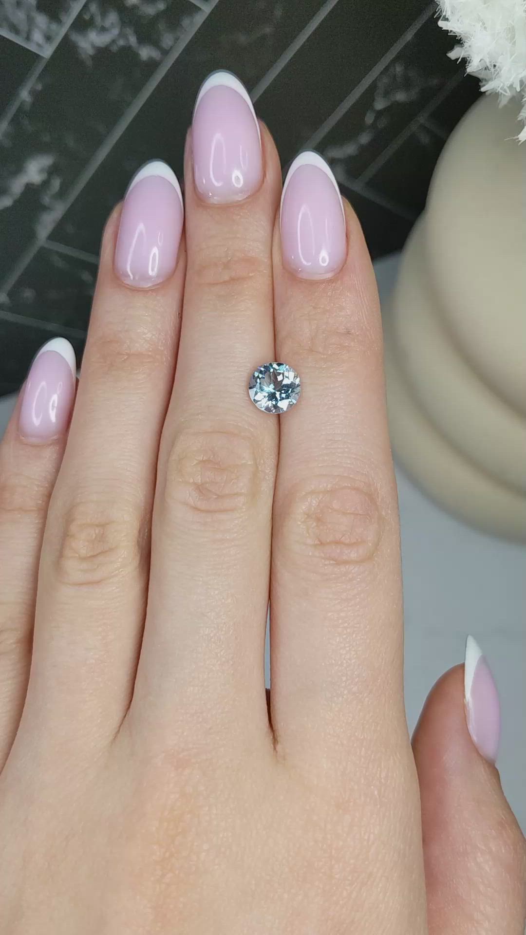 1.52 Ct. Blue Aquamarine from Mozambique Size Video