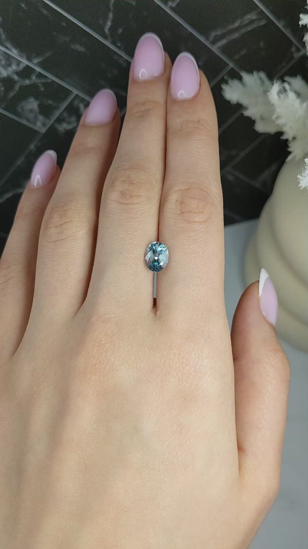 2.01 Ct. Blue Aquamarine from Mozambique Size Video