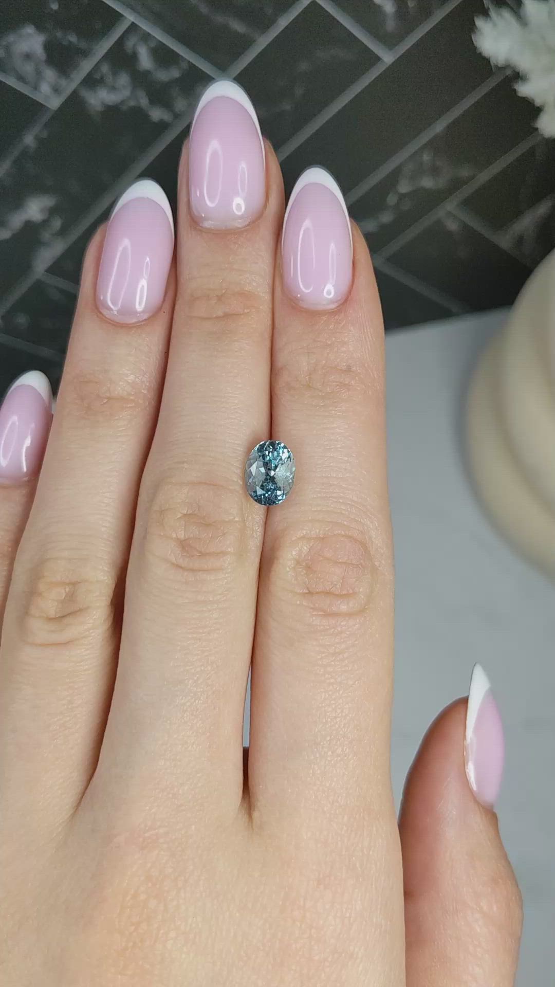 2.01 Ct. Blue Aquamarine from Mozambique Size Video