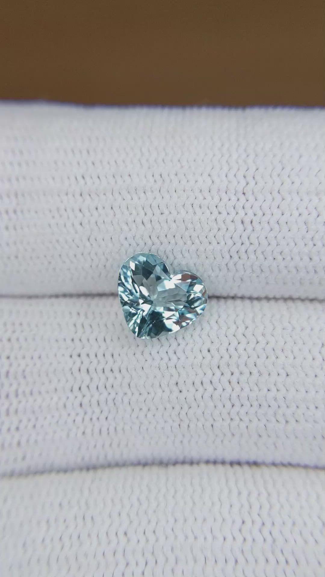 1.59 Ct. Blue Aquamarine from Mozambique Size Video