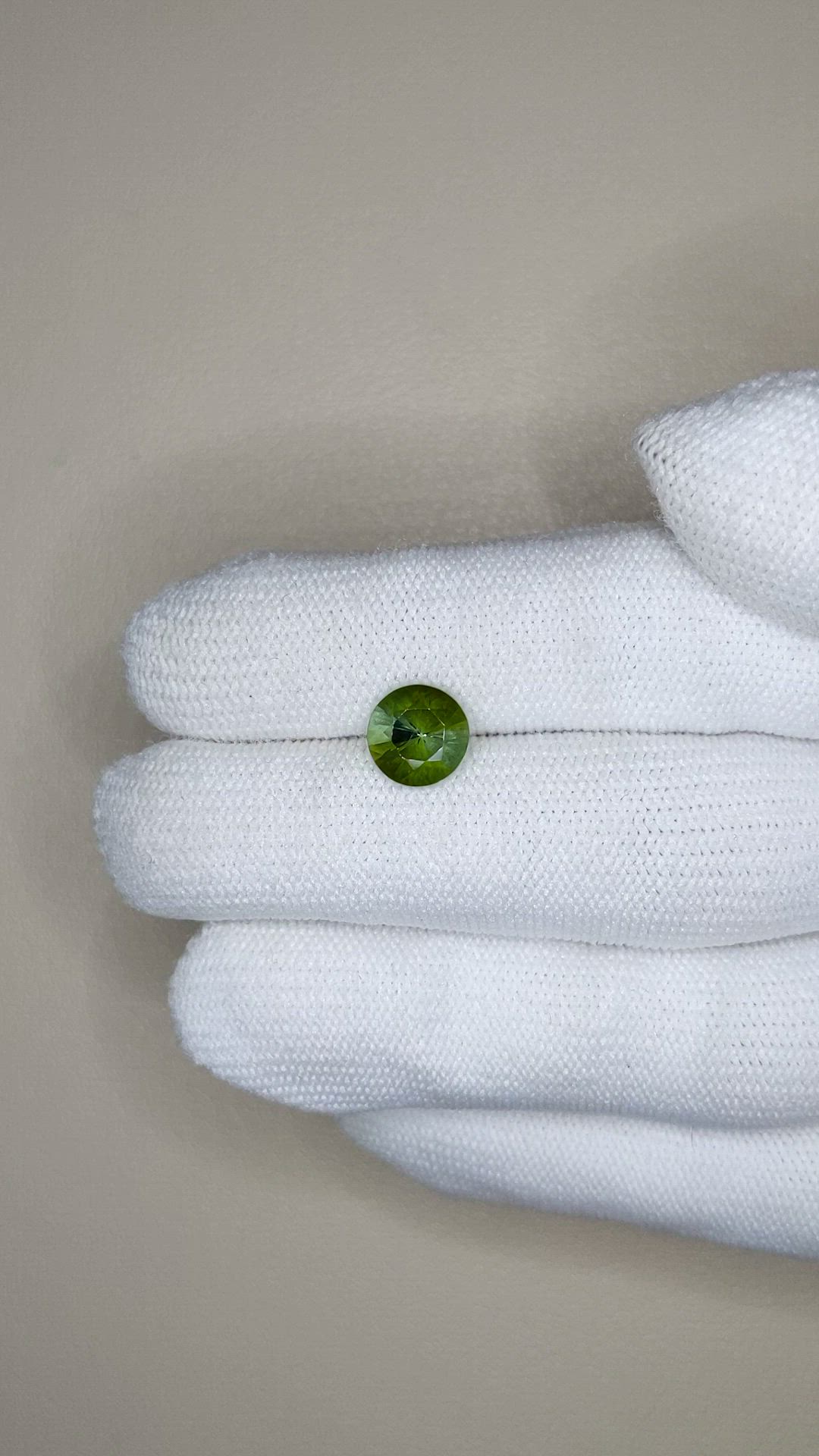 1.80 Ct. Green Tourmaline from Brazil Size Video