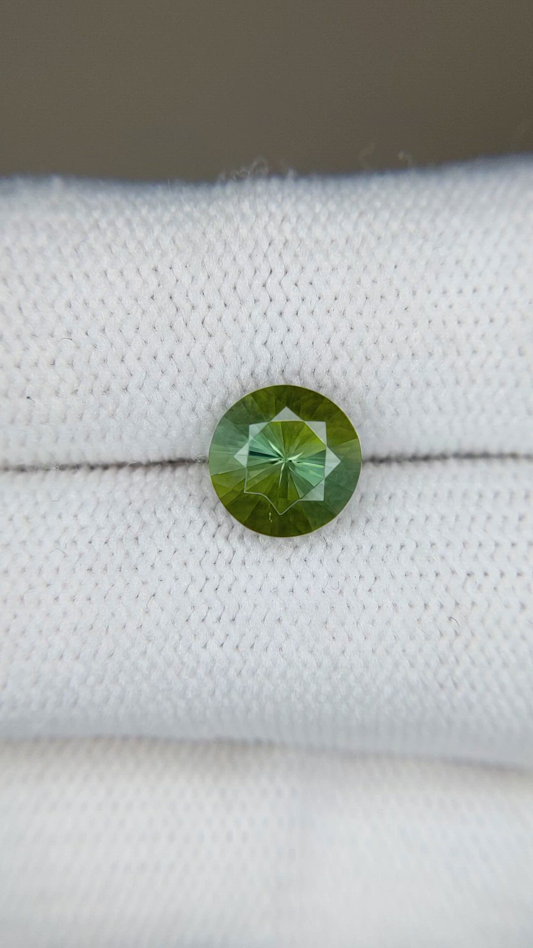 1.80 Ct. Green Tourmaline from Brazil Size Video