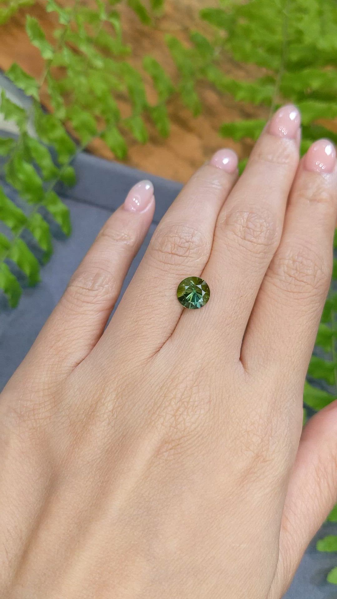 1.80 Ct. Green Tourmaline from Brazil Size Video