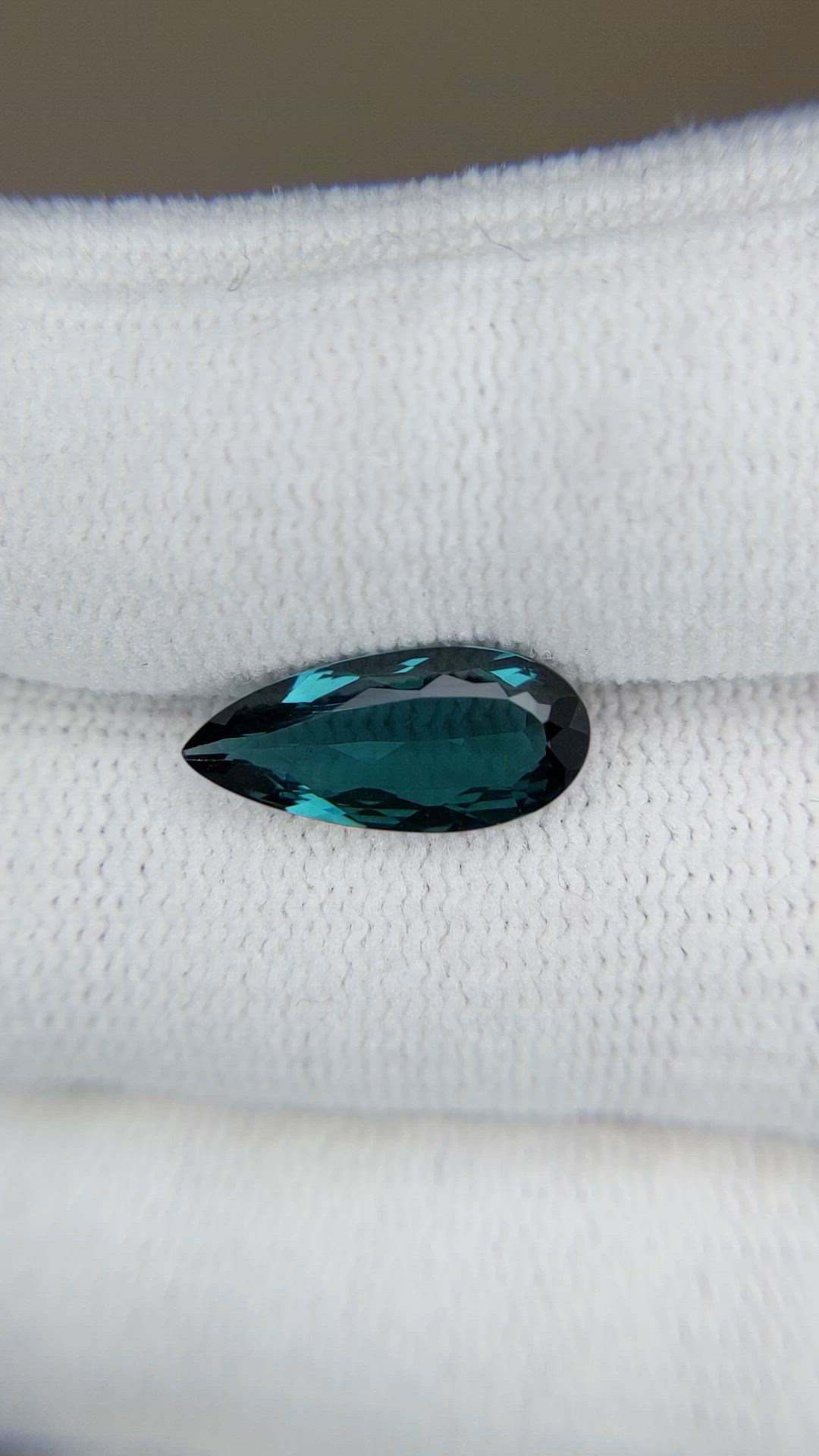 2.17 Ct. Bluish Green Tourmaline from Brazil Size Video