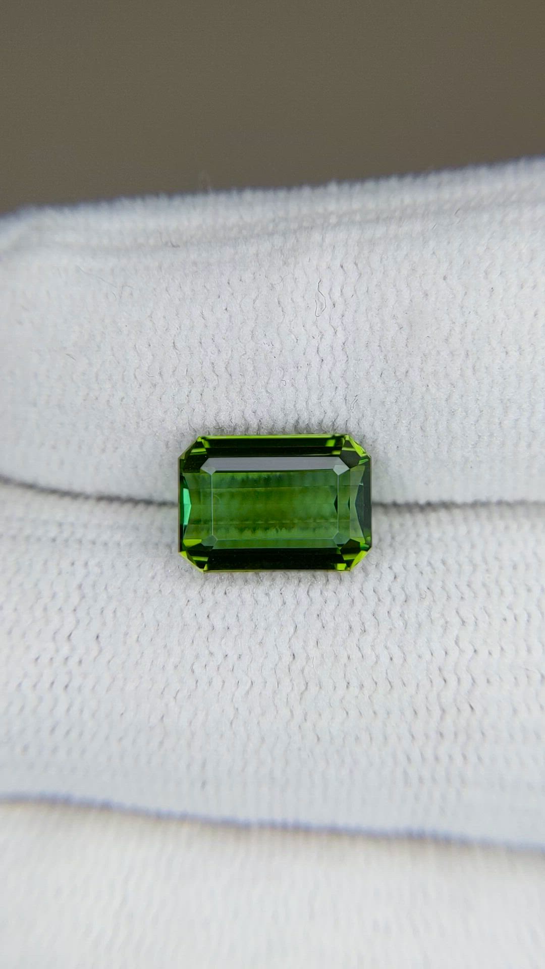 3.14 Ct. Green Tourmaline from Brazil Size Video