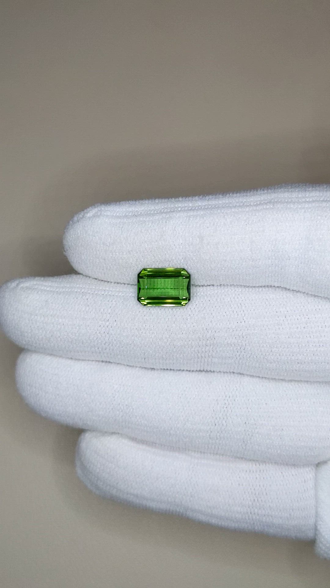 3.14 Ct. Green Tourmaline from Brazil Size Video