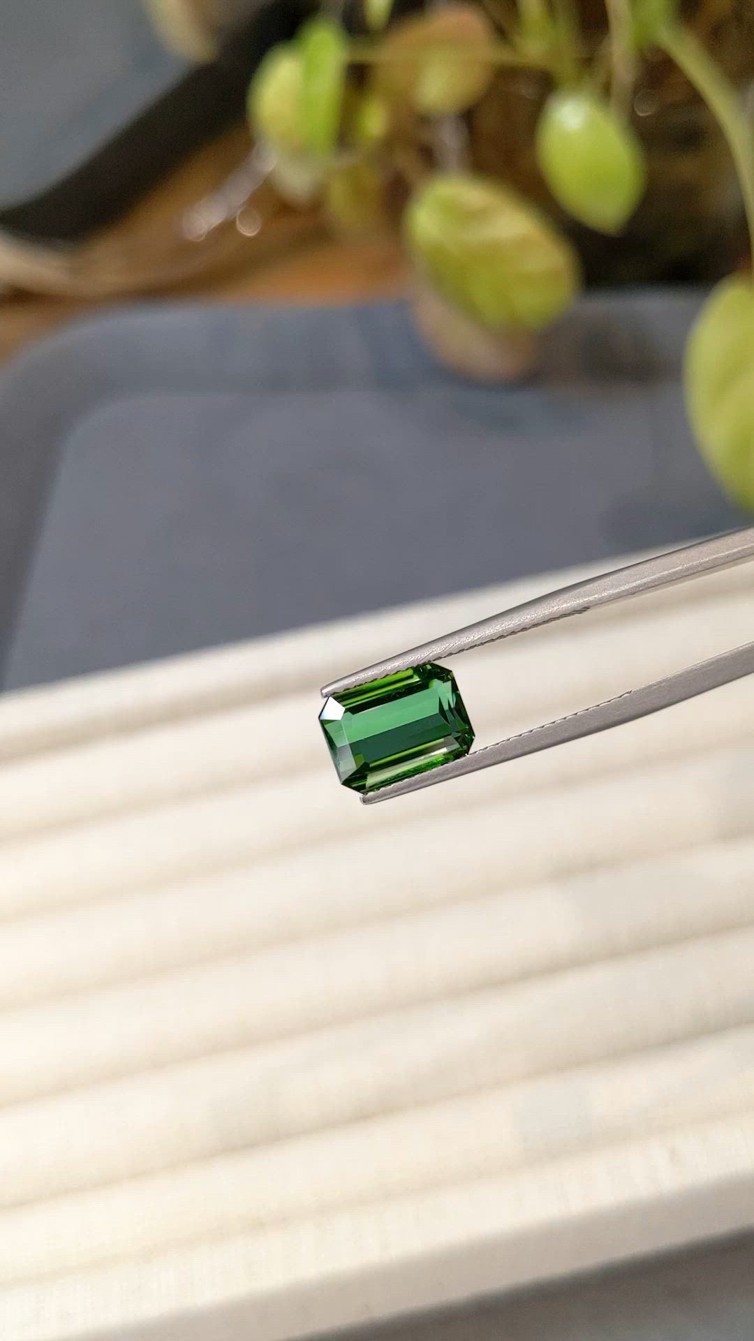 3.14 Ct. Green Tourmaline from Brazil Size Video