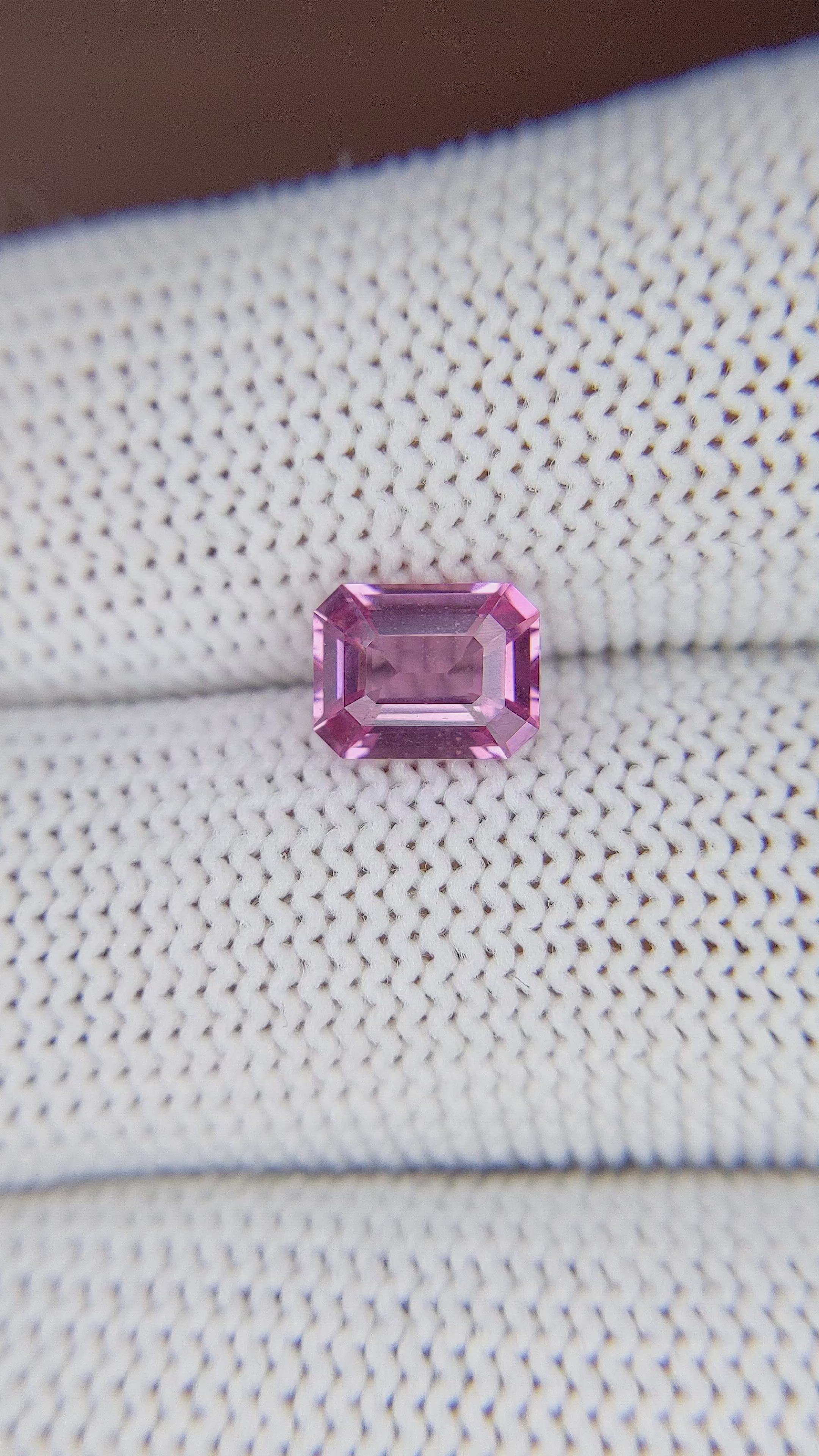1.53 Ct. Pink Spinel from Madagascar Size Video