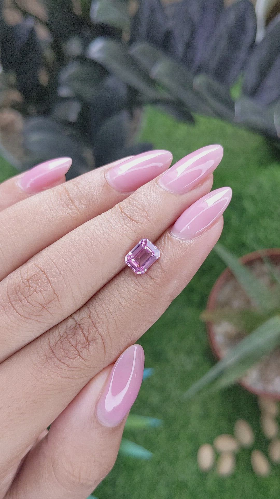 1.53 Ct. Pink Spinel from Madagascar Size Video