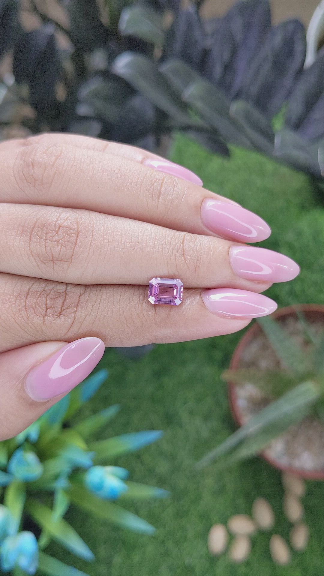 1.53 Ct. Pink Spinel from Madagascar Size Video