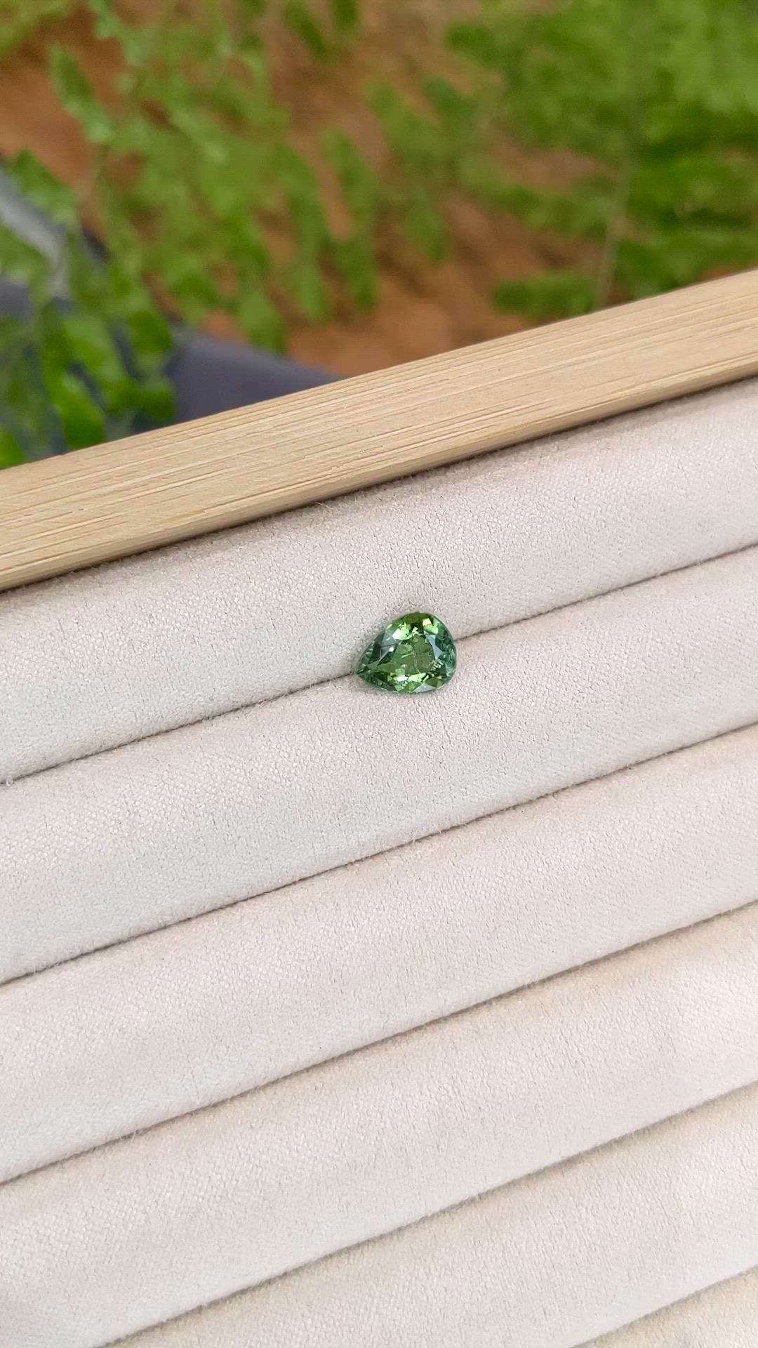 1.79 Ct. Green Tourmaline from Brazil Size Video