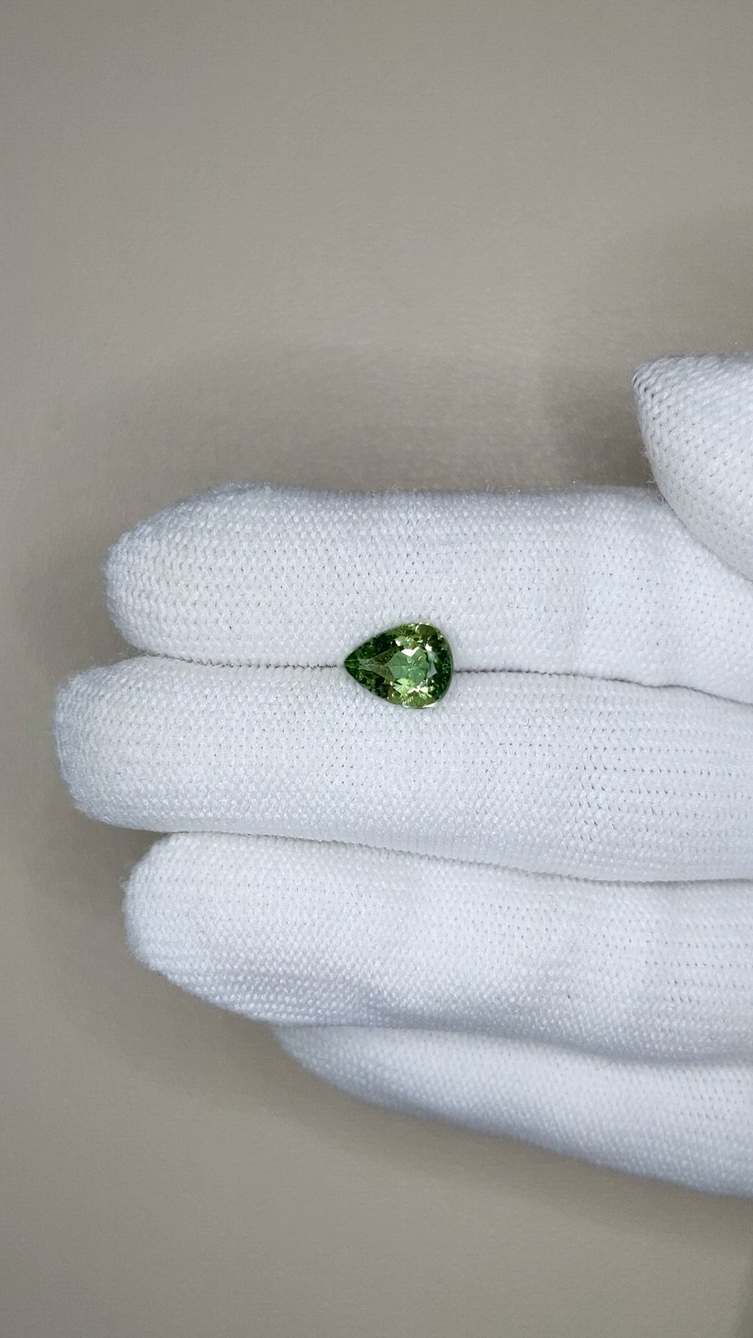 1.79 Ct. Green Tourmaline from Brazil Size Video
