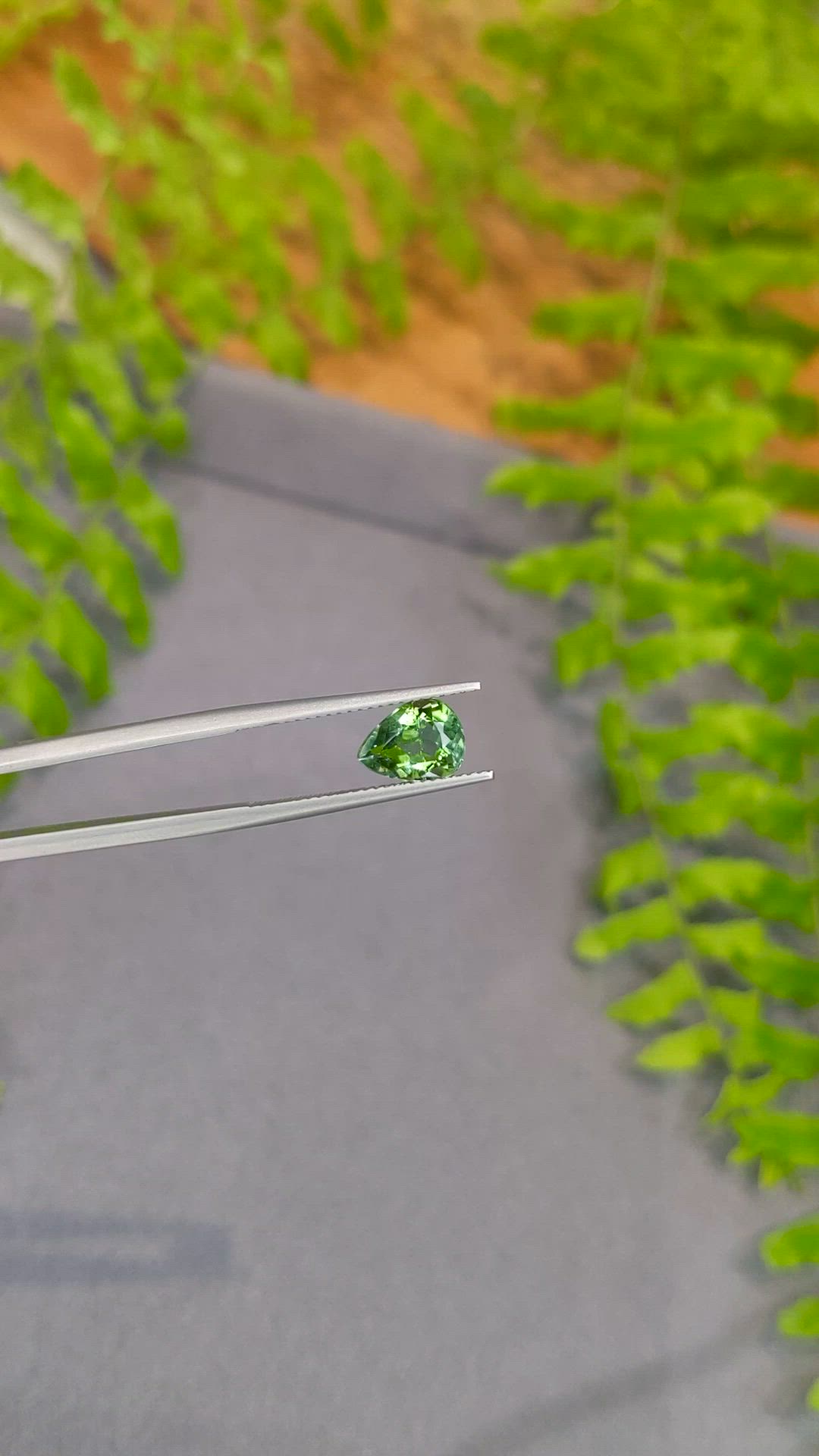 1.79 Ct. Green Tourmaline from Brazil Size Video