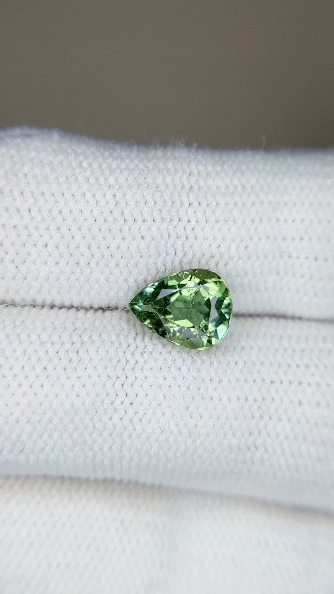 1.79 Ct. Green Tourmaline from Brazil Size Video