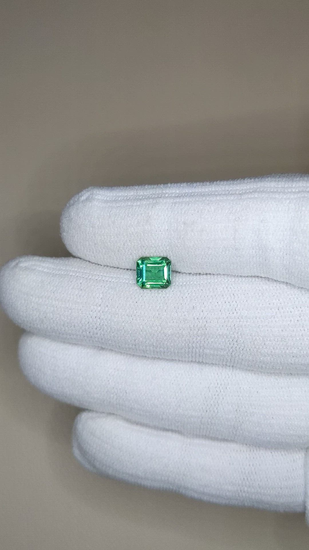 1.44 Ct. Green Tourmaline from Brazil Size Video