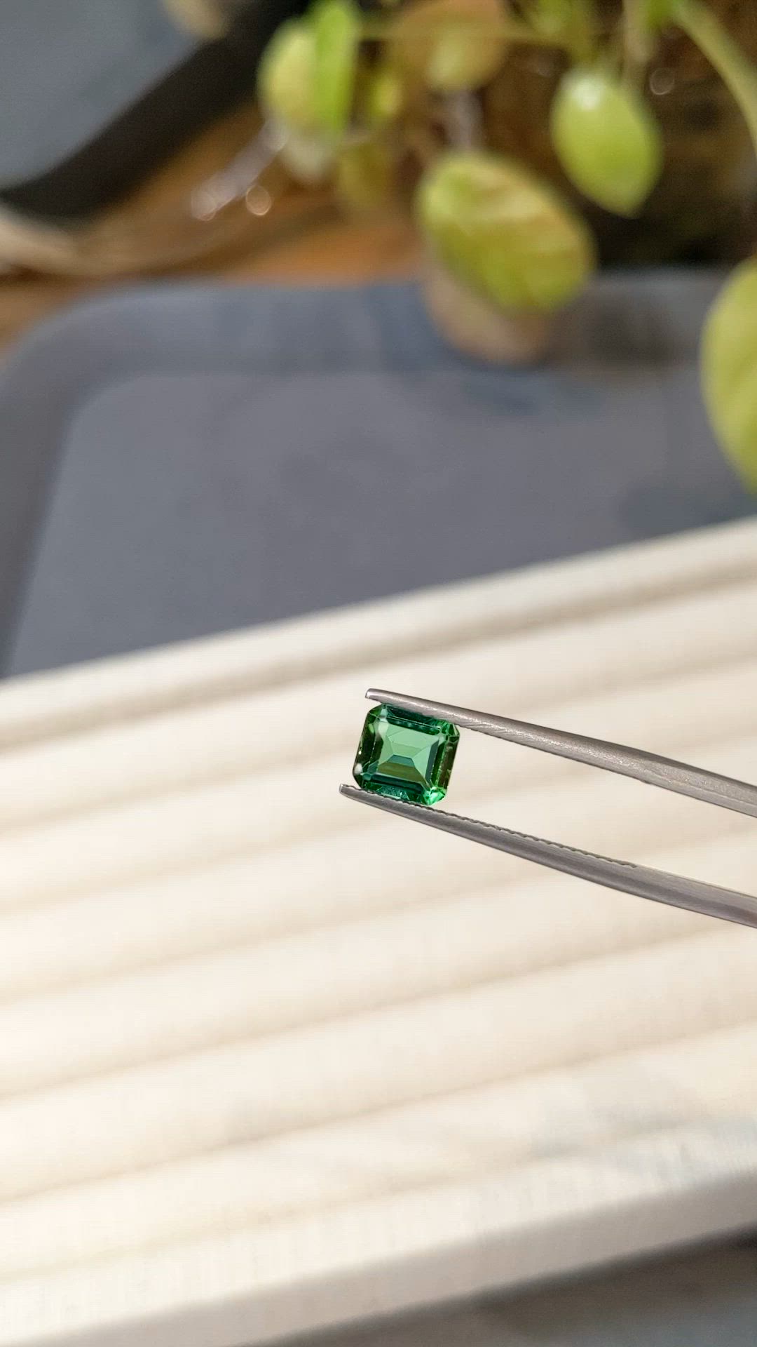 1.16 Ct. Green Tourmaline from Brazil Size Video