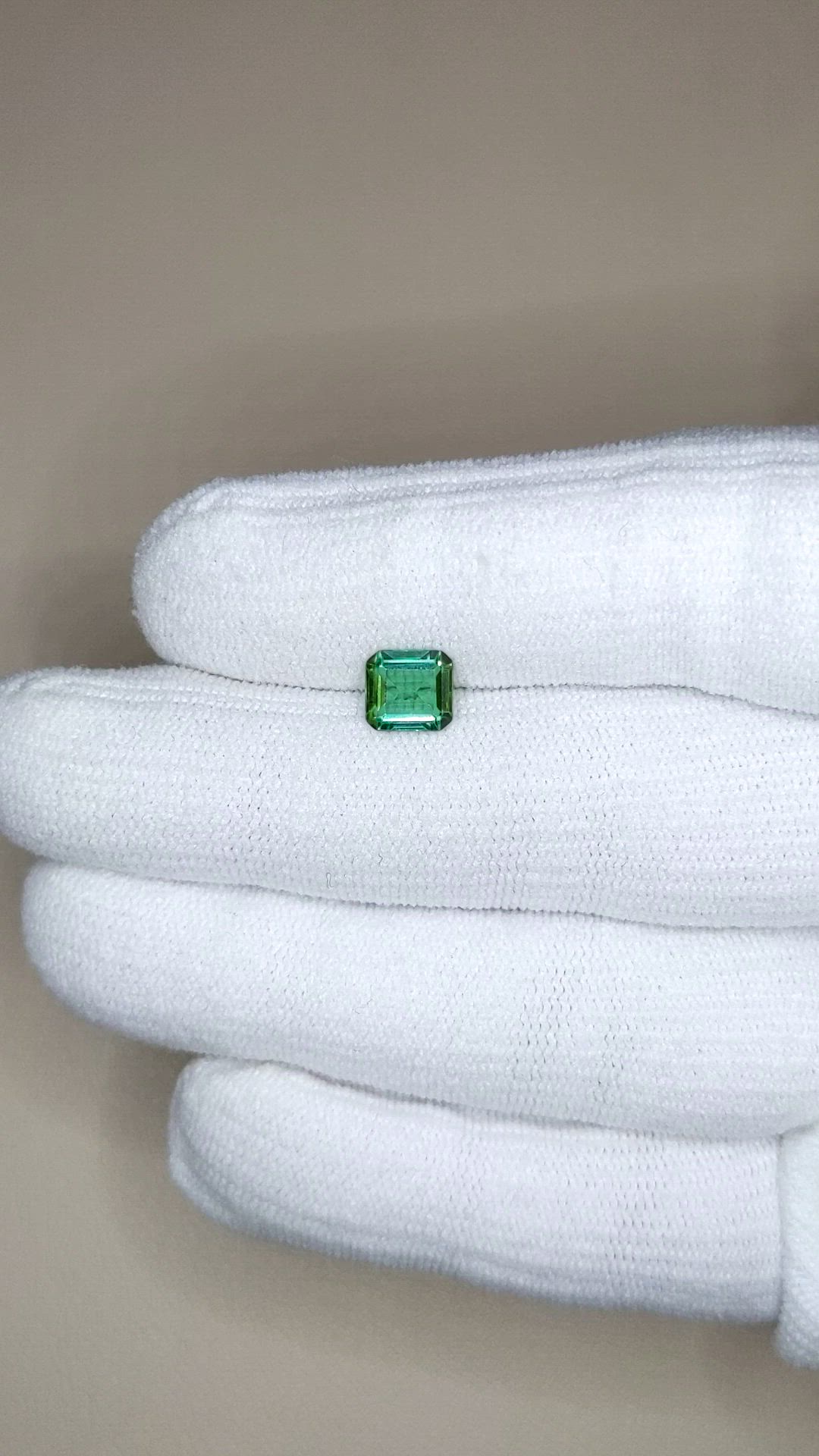 1.16 Ct. Green Tourmaline from Brazil Size Video