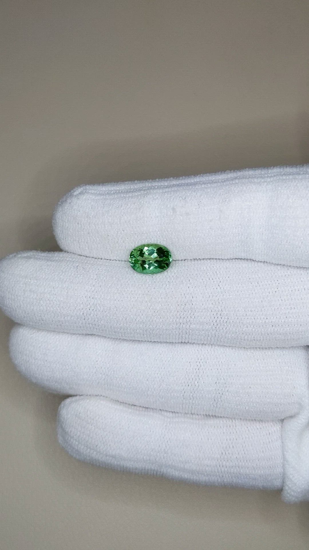 1.73 Ct. Green Tourmaline from Brazil Size Video