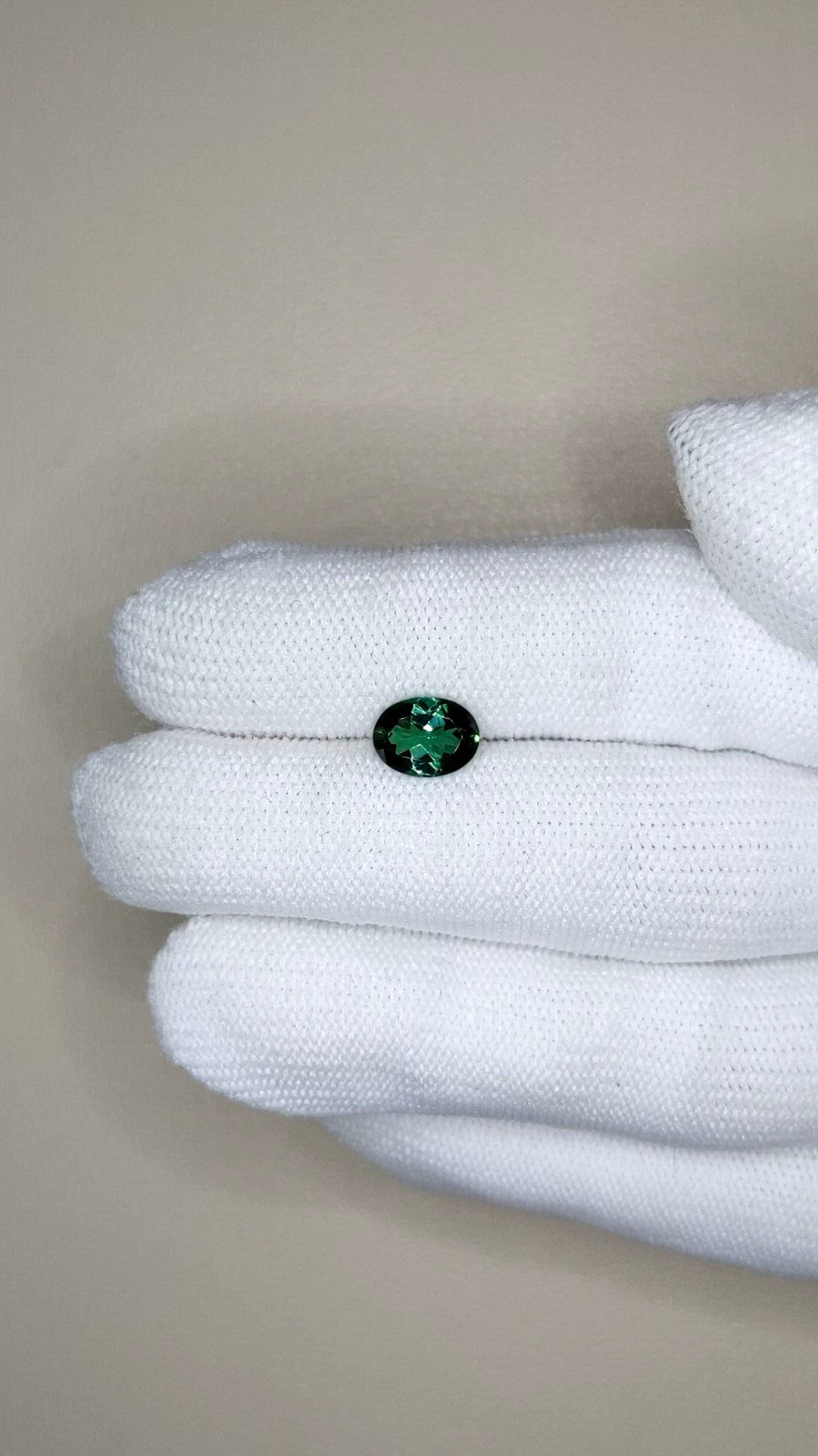 1.16 Ct. Green Tourmaline from Brazil Size Video