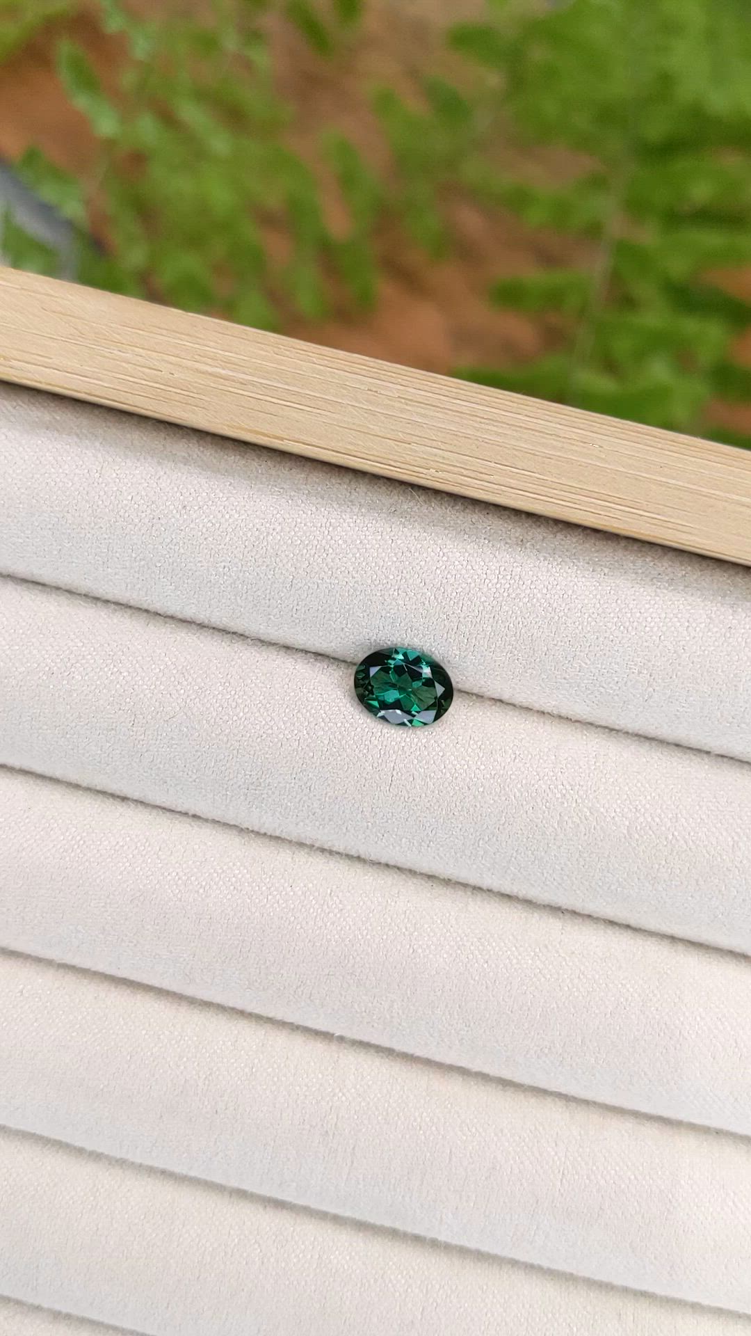 1.16 Ct. Green Tourmaline from Brazil Size Video