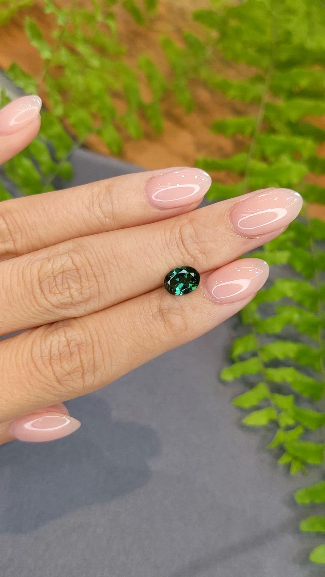 1.16 Ct. Green Tourmaline from Brazil Size Video