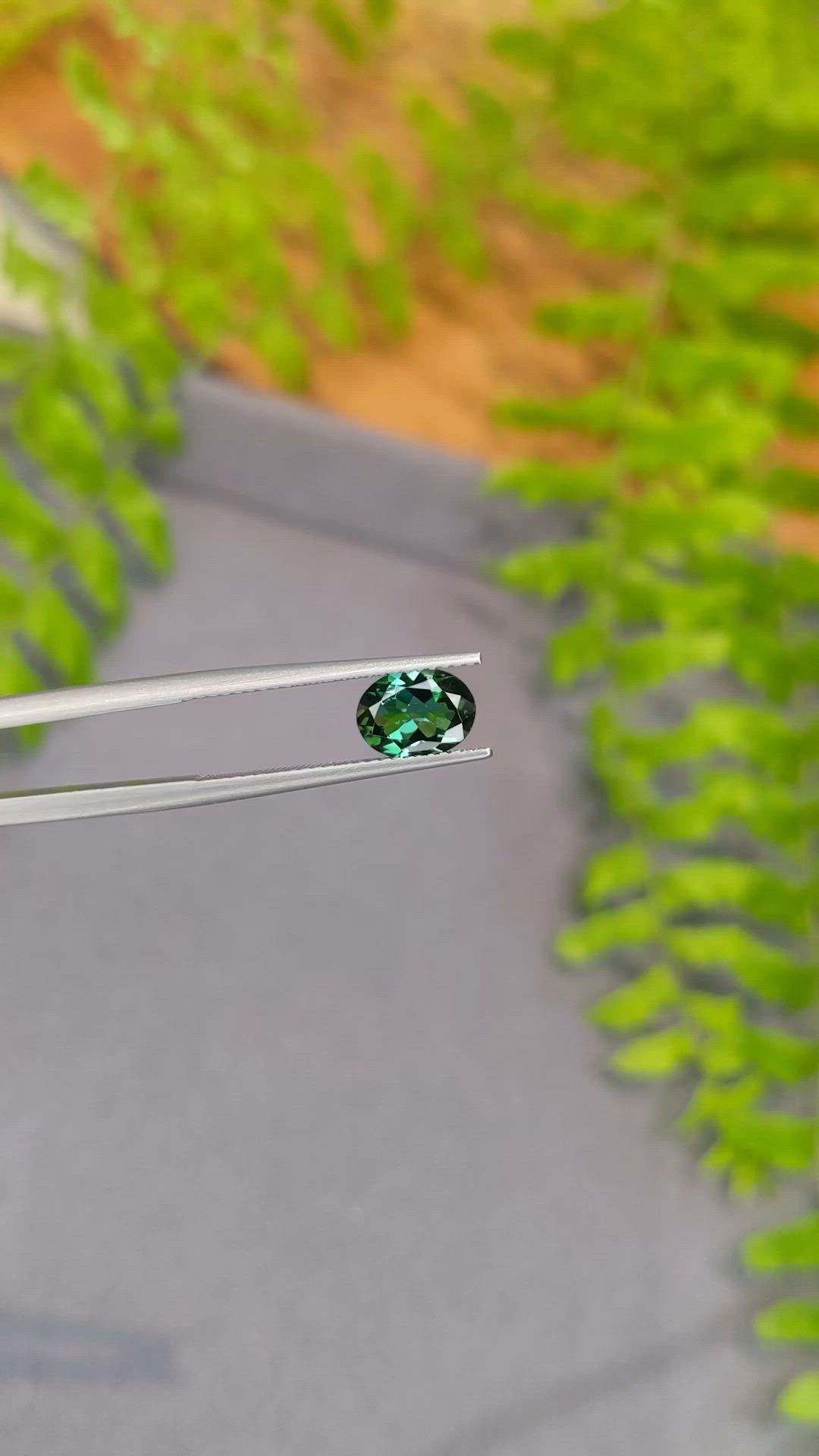 1.16 Ct. Green Tourmaline from Brazil Size Video