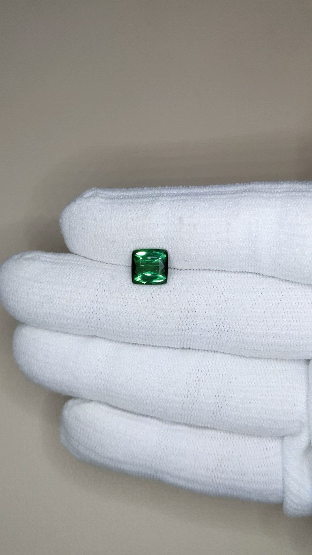 2.13 Ct. Green Tourmaline from Brazil Size Video