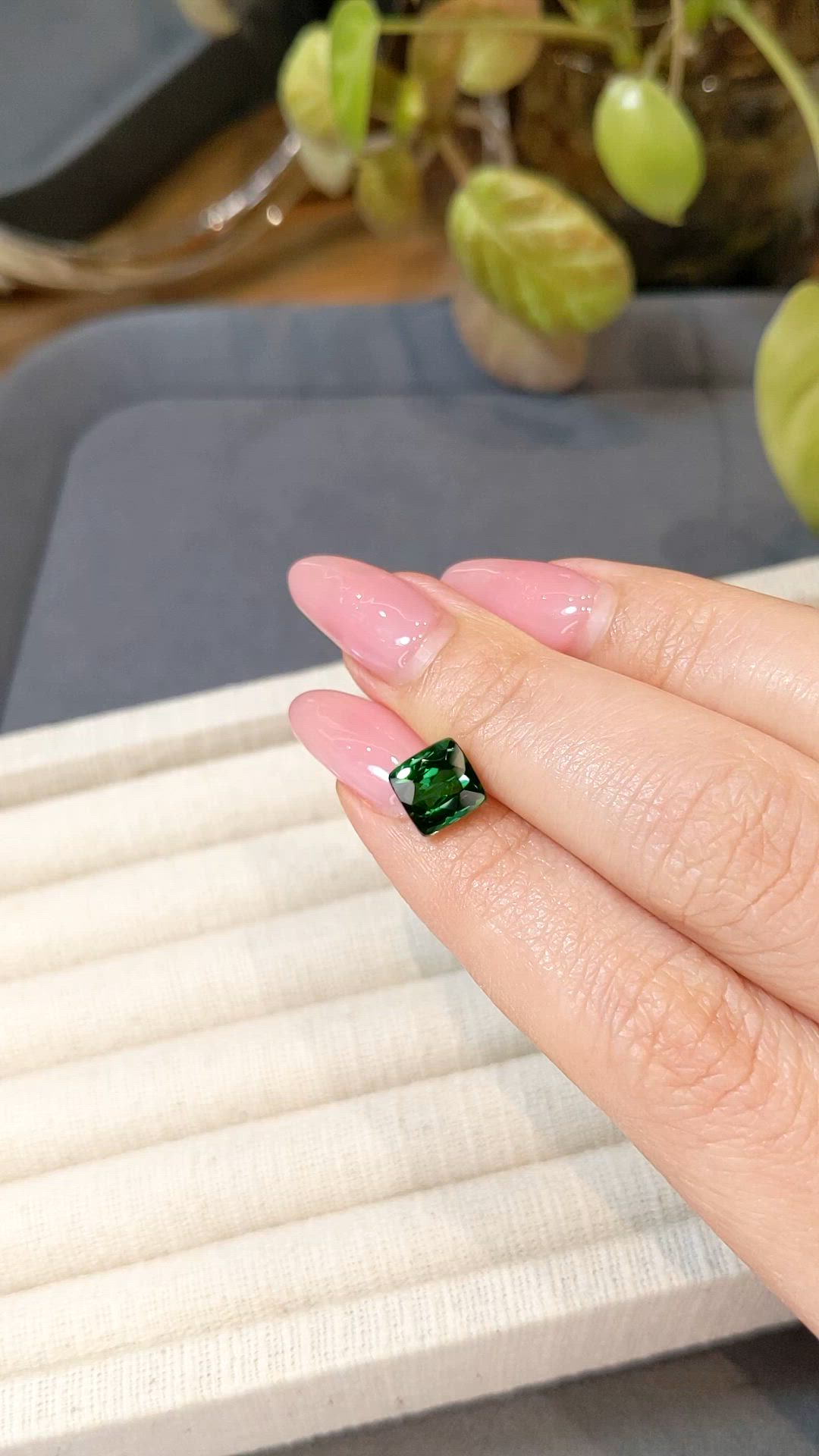 2.13 Ct. Green Tourmaline from Brazil Size Video