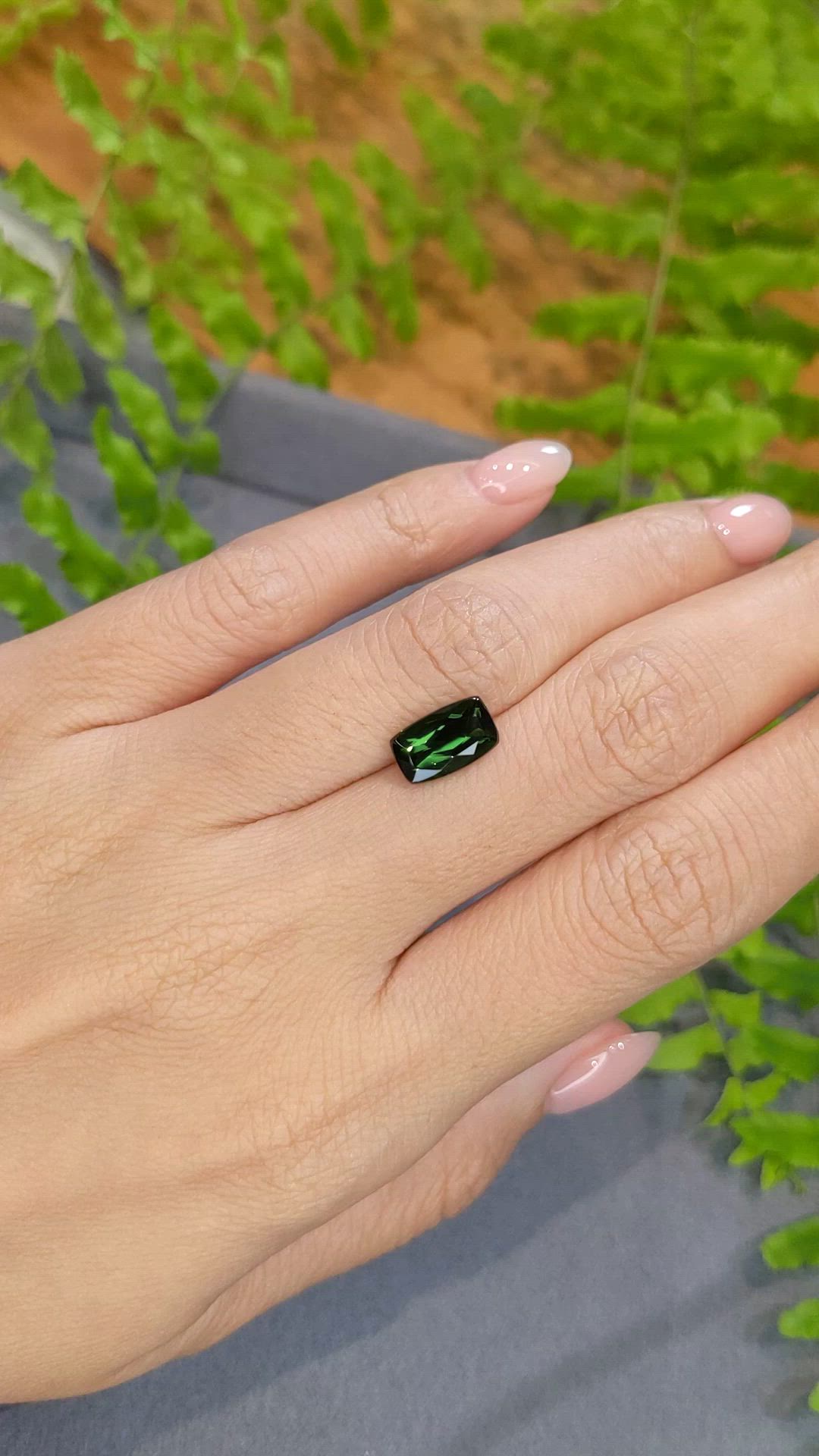 2.25 Ct. Green Tourmaline from Brazil Size Video