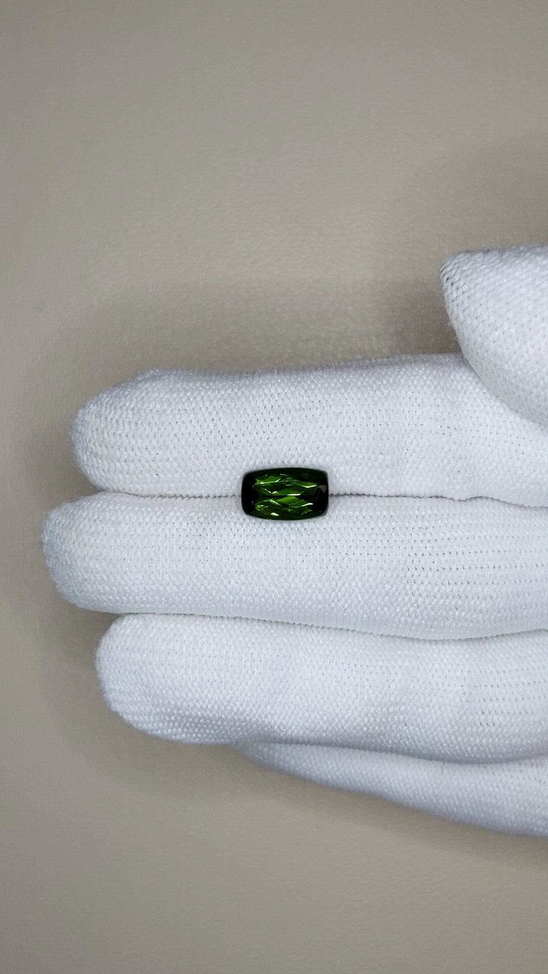 2.25 Ct. Green Tourmaline from Brazil Size Video