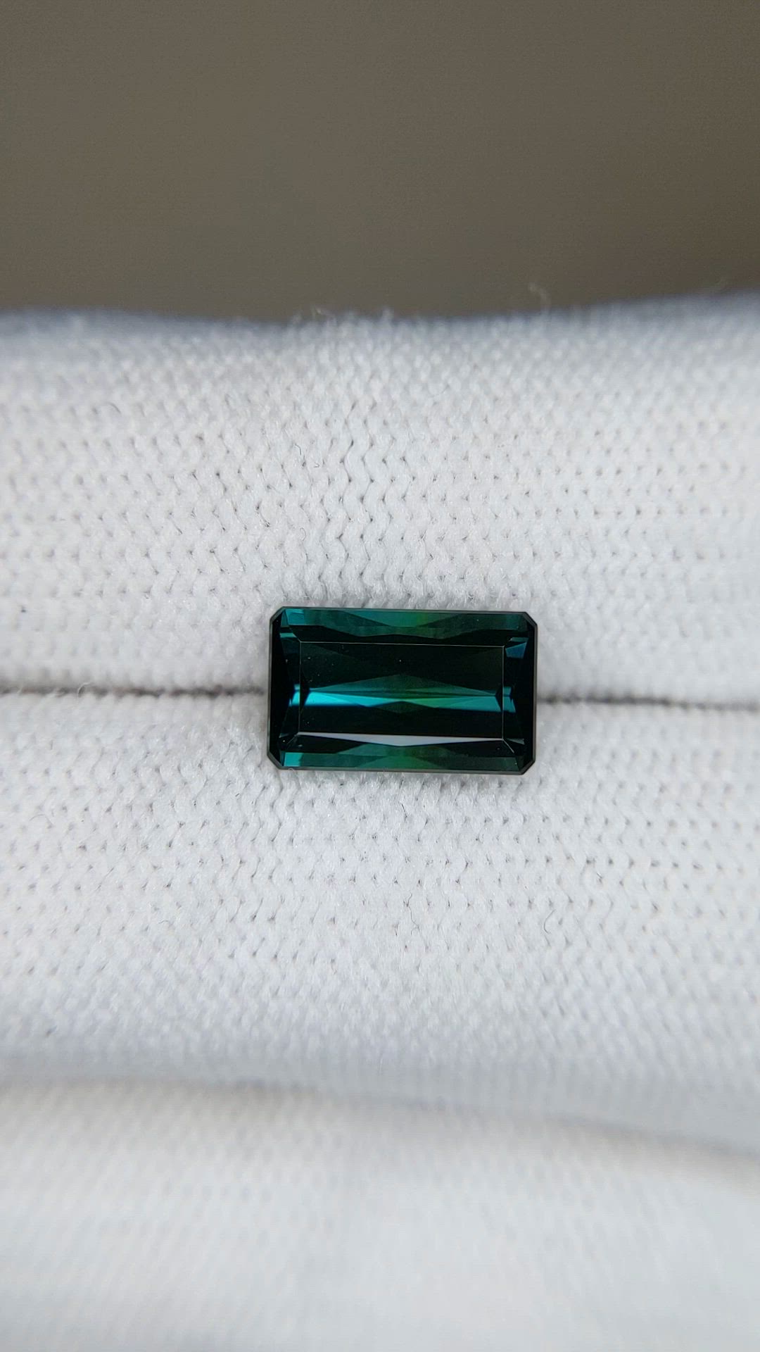 2.27 Ct. Bluish Green Tourmaline from Brazil Size Video